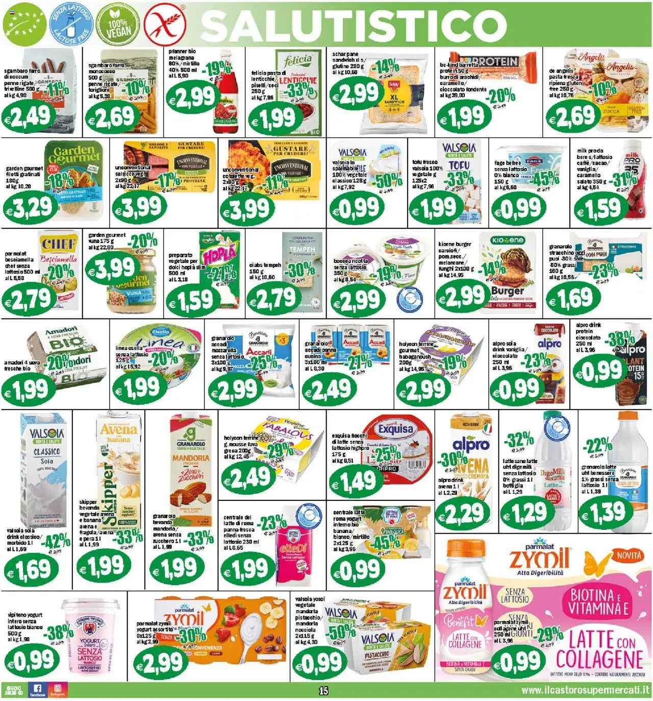 Volantino Il Castoro del 25.07.2025 | Pagina: 15 | Prodotti: Yogurt, Zucca, Pera, Melanzane