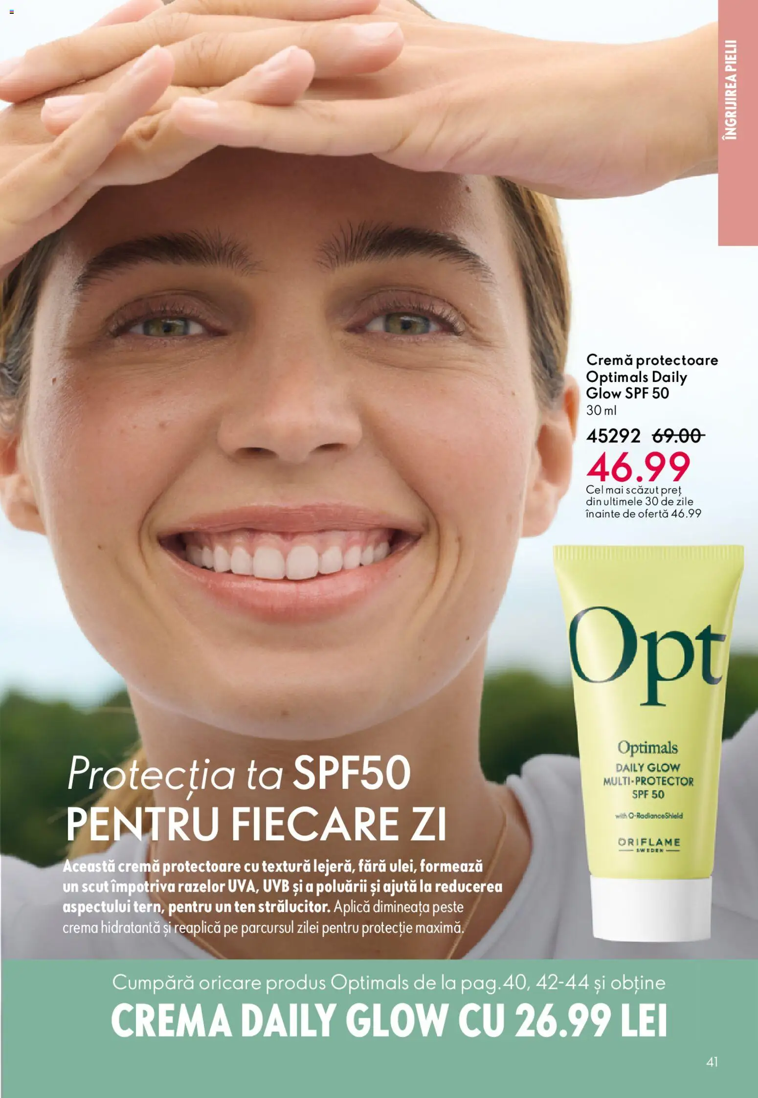 Noul catalog Oriflame – valabil de la 25.03.2026 | Pagină: 41 | Produse: Arapsaçı, Cremă, Pește