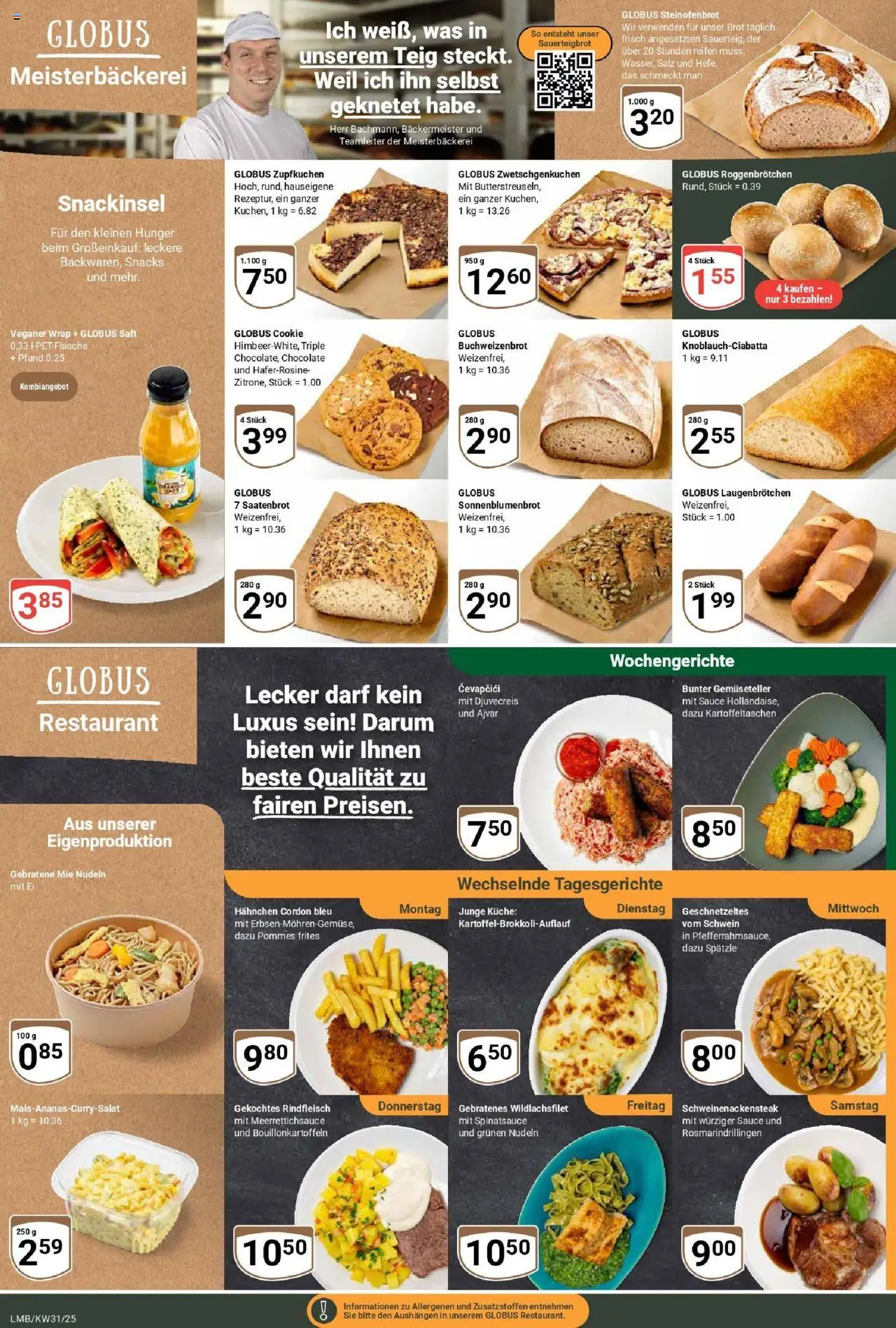 Globus prospekt Limburg	 - gültig ab dem 28.07.2025 | Seite: 11 | Produkte: Hahnchen, Pommes, Pommes frites, Nudeln