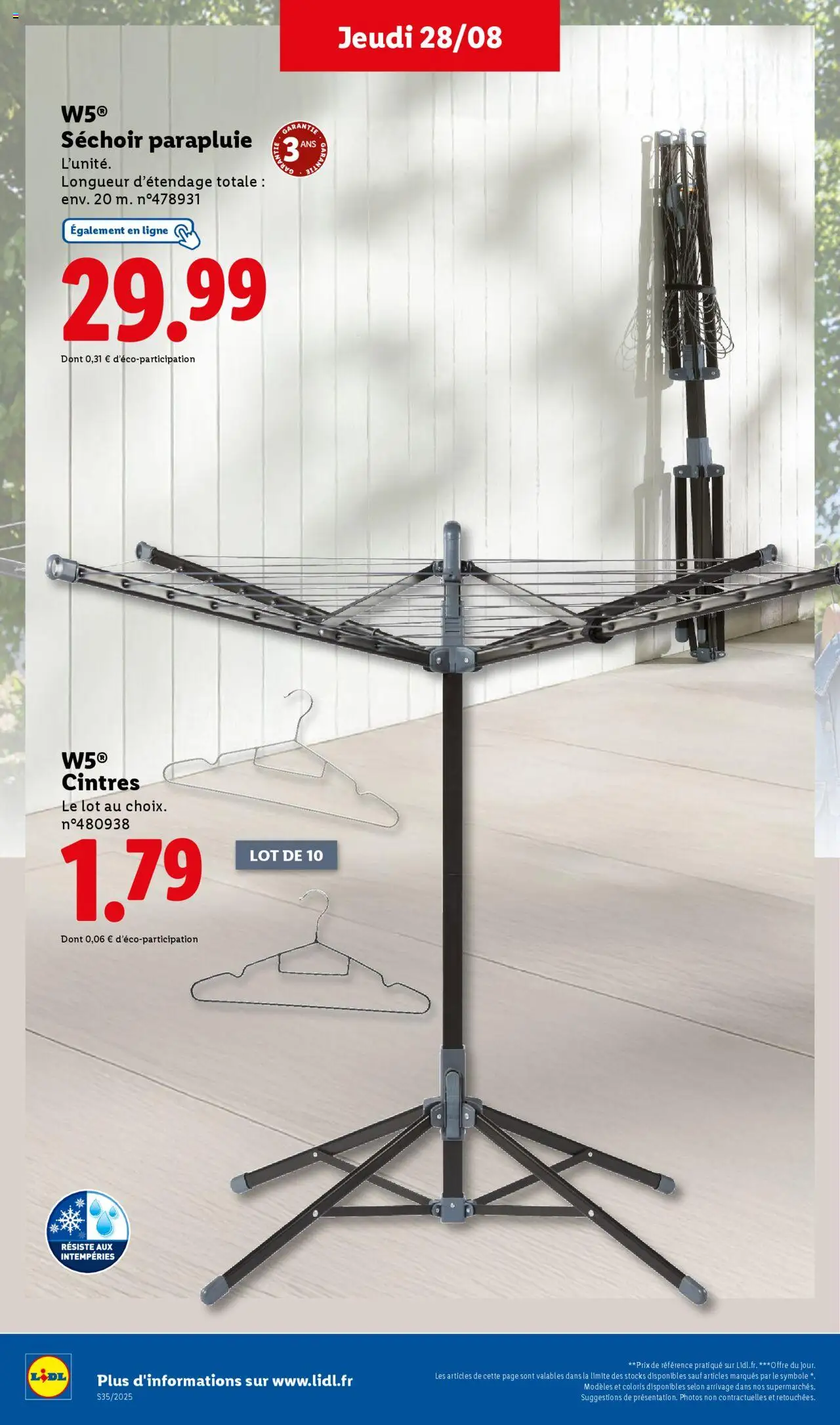  | Page: 40 | Produits: Séchoir, Séchoir parapluie, Parapluie