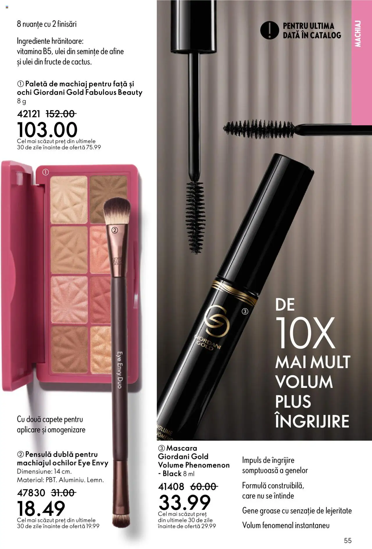 Oriflame catalog 13 2025 – valabil de la 10.09.2025 | Pagină: 55 | Produse: Afine, Semințe, Mascara, Fructe