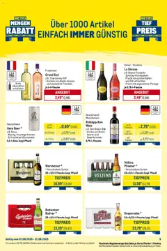 Metro  Monats-Mix - gültig ab dem 01.08.2025 | Seite: 5 | Produkte: Öl, Grand sud, Rotkäppchen, Budweiser
