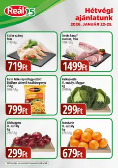 Reál Bevásárló hétvége - Pest megye - amely érvényes a következő dátumtól: 22.01.2026