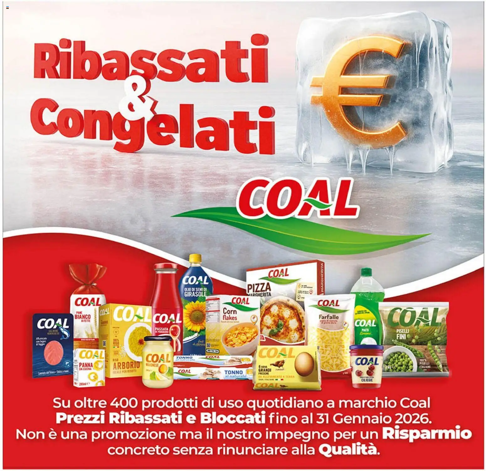 Volantino Coal del 27.12.2025 | Pagina: 23 | Prodotti: Pizza, Panna, Piselli, Tonno