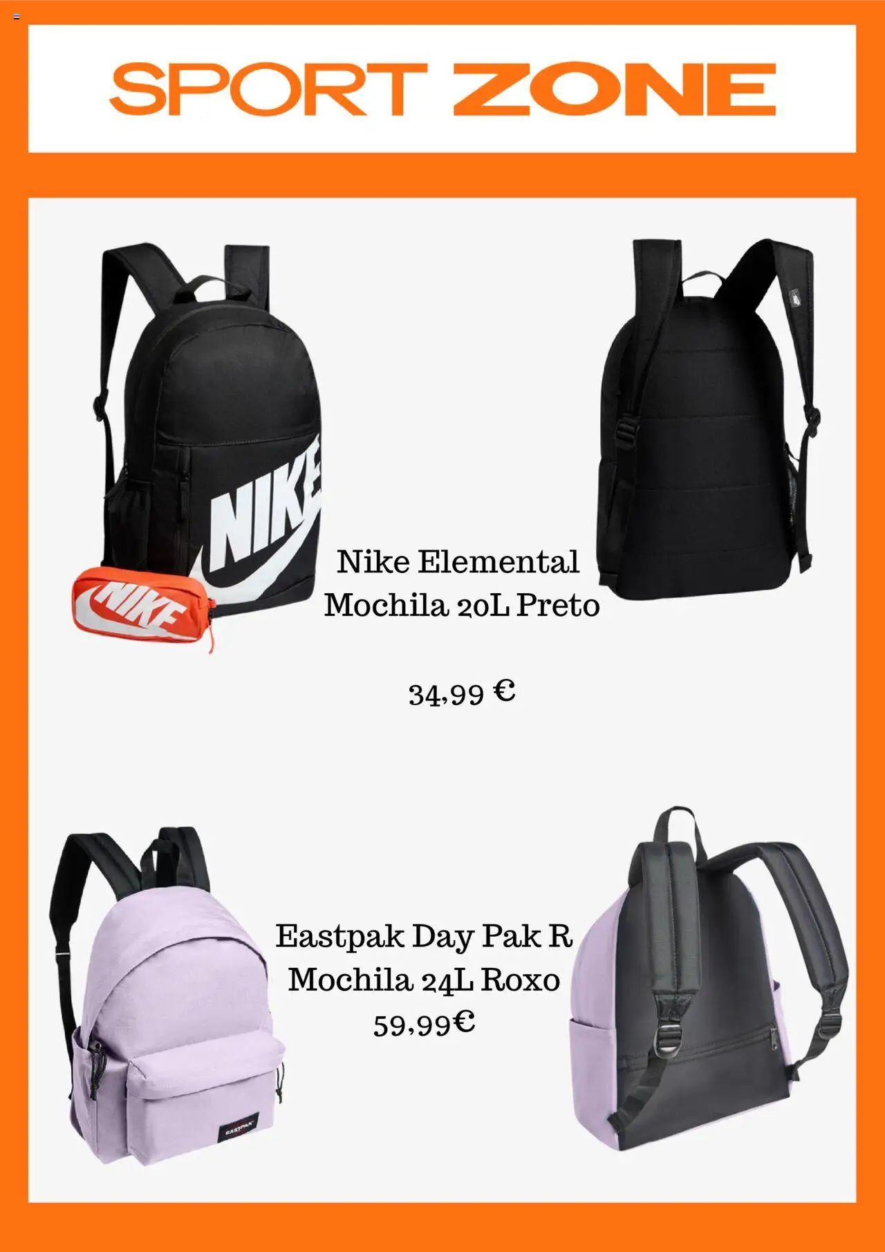 Sport Zone folheto │ válido de 24.08.2025 | Página: 8 | Produtos: Mochila
