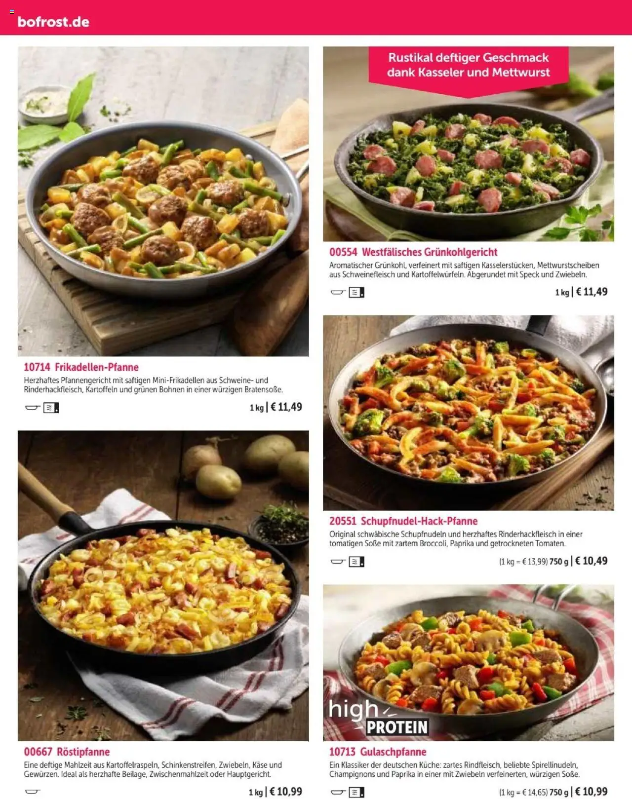 Bofrost Katalog – gültig ab 07.09.2025 | Seite: 92 | Produkte: Champignons, Paprika, Soße, Schweinefleisch
