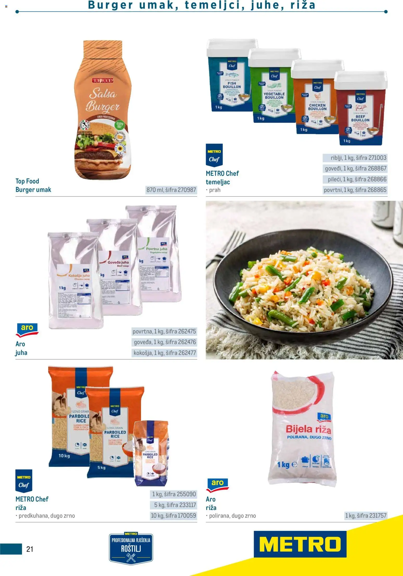 Metro katalog | vrijedi od 05.03.2026 | Stranica: 21 | Proizvodi: Roštilj, Riža, Juha, Umak