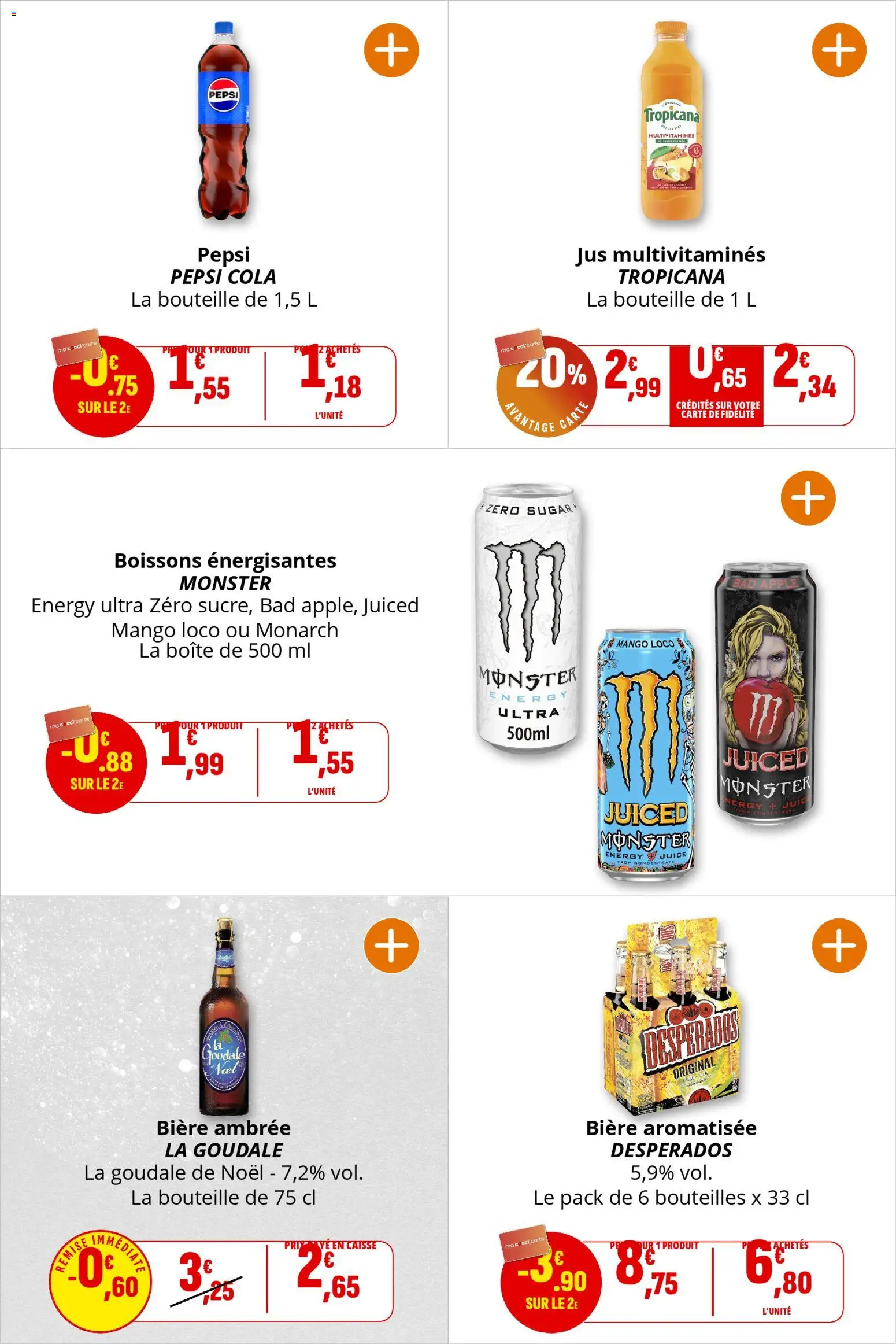 {H1} | Page: 23 | Produits: Desperados, Goudale, Jus, Bière