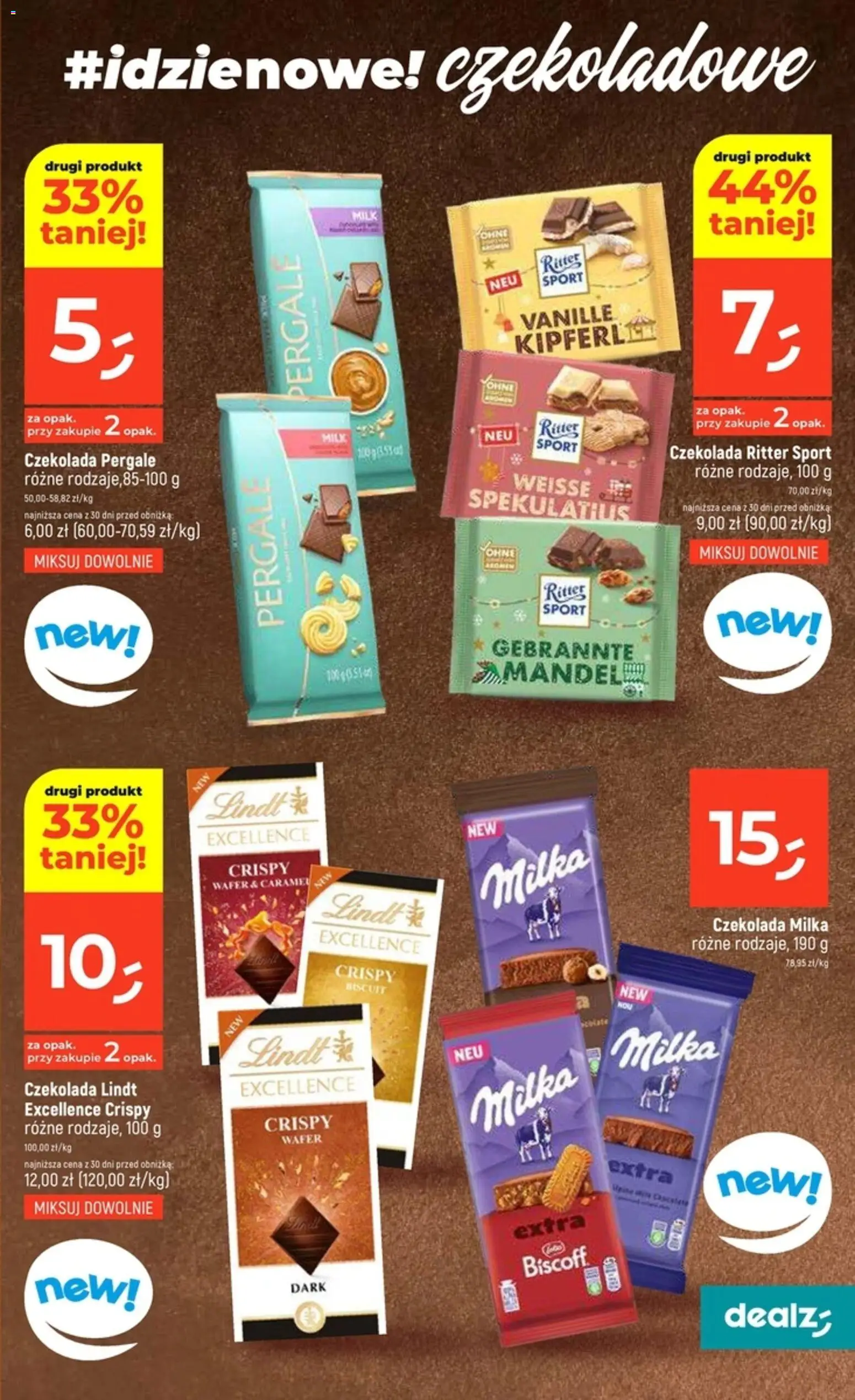 Dealz Gazetka od 23.10.2025 | Strona: 17 | Produkty: Czekolada lindt, Czekolada milka, Milka, Czekolada