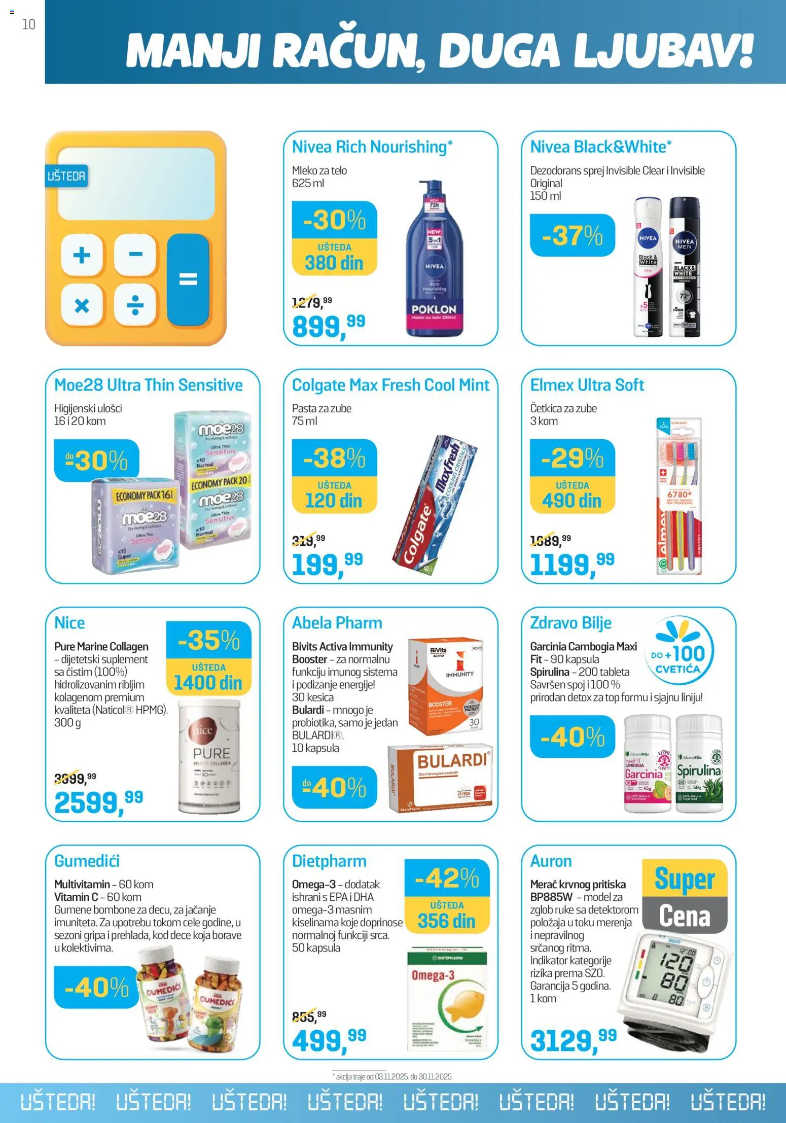 Lilly drogerie katalog - važi od 01.11.2025 | Strana: 10 | Proizvode: Bombone, Nivea, Mleko za telo, Dezodorans