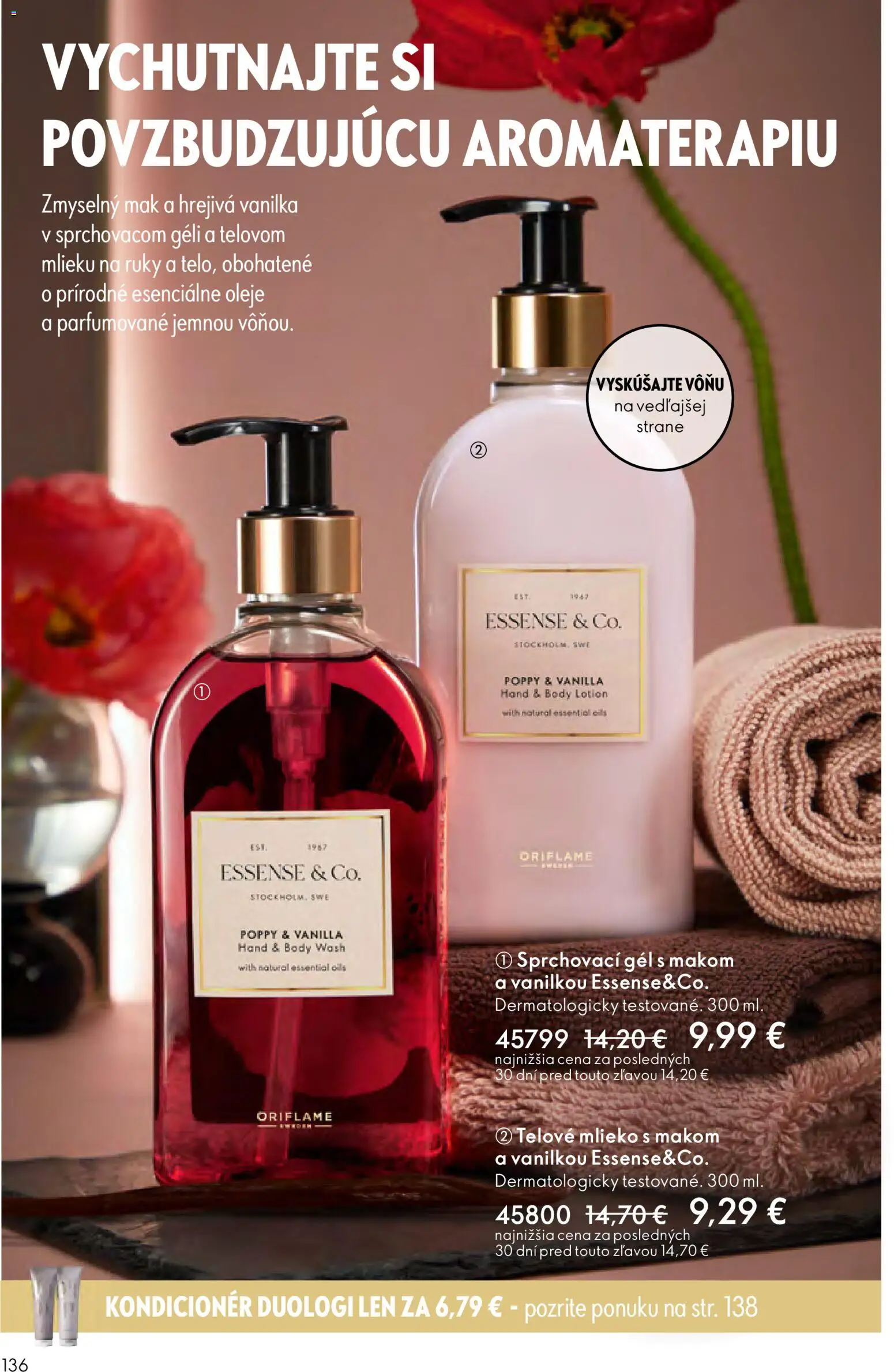 Nové Oriflame akcie – leták je platný od 12.11.2025 | Strana: 136 | Produkty: Mlieko, Kondicionér, Telové mlieko, Mak