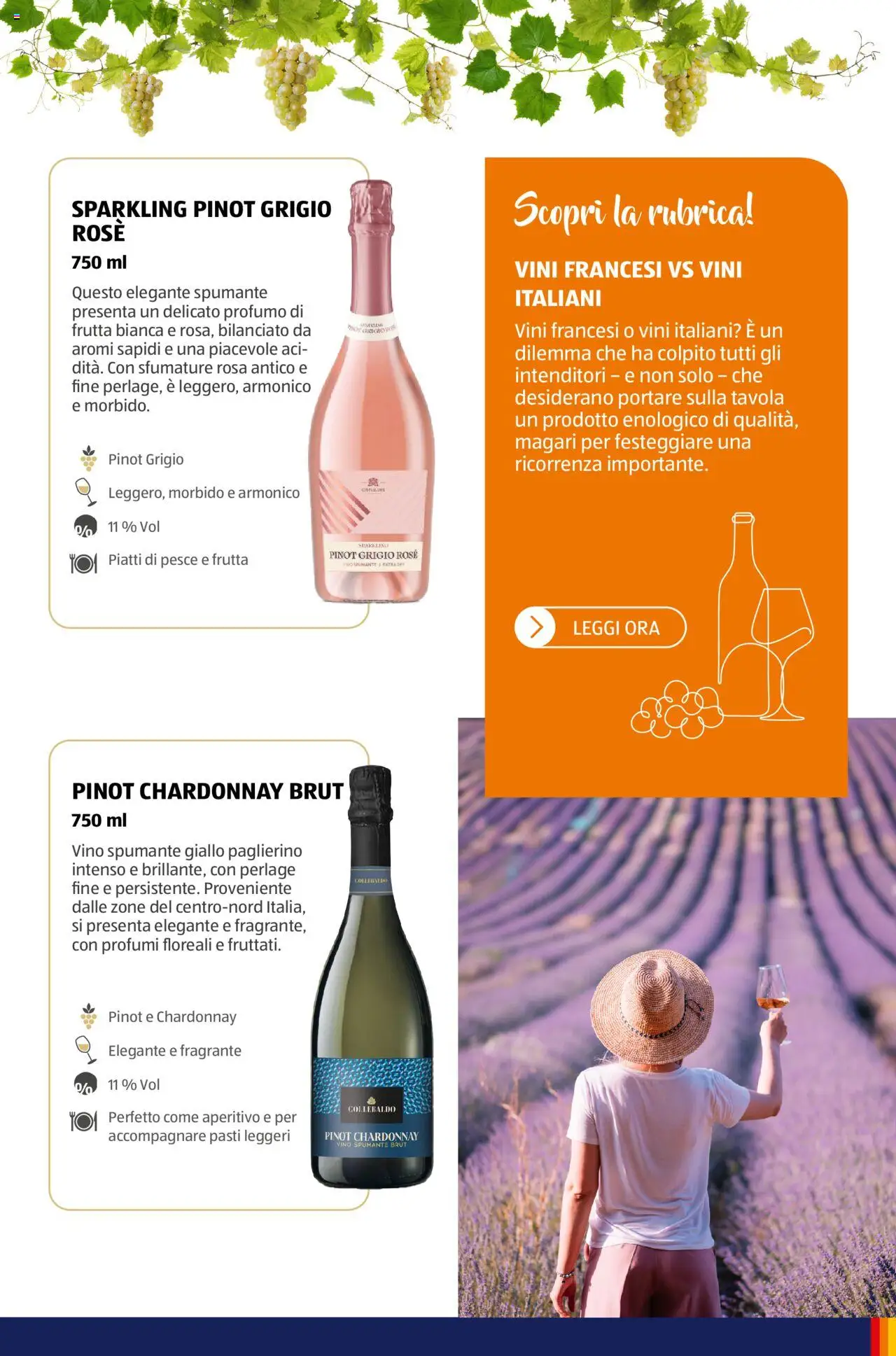 Volantino Aldi del 05.11.2024 | Pagina: 50 | Prodotti: Pesce, Frutta, Spumante, Aperitivo