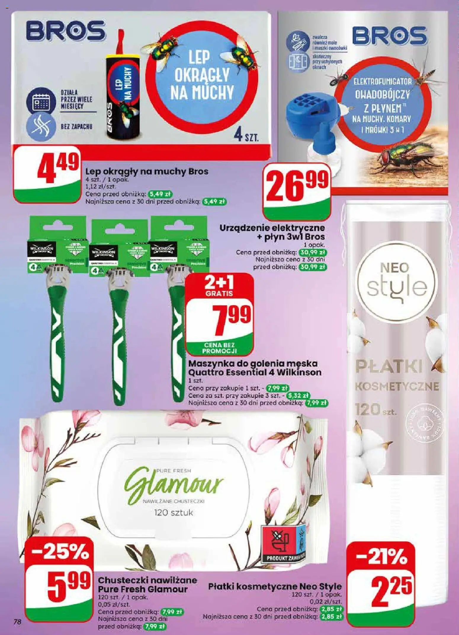 Dino gazetka od 29.04.2026 | Strona: 78 | Produkty: Maszynka do golenia, Płatki kosmetyczne, Płatki