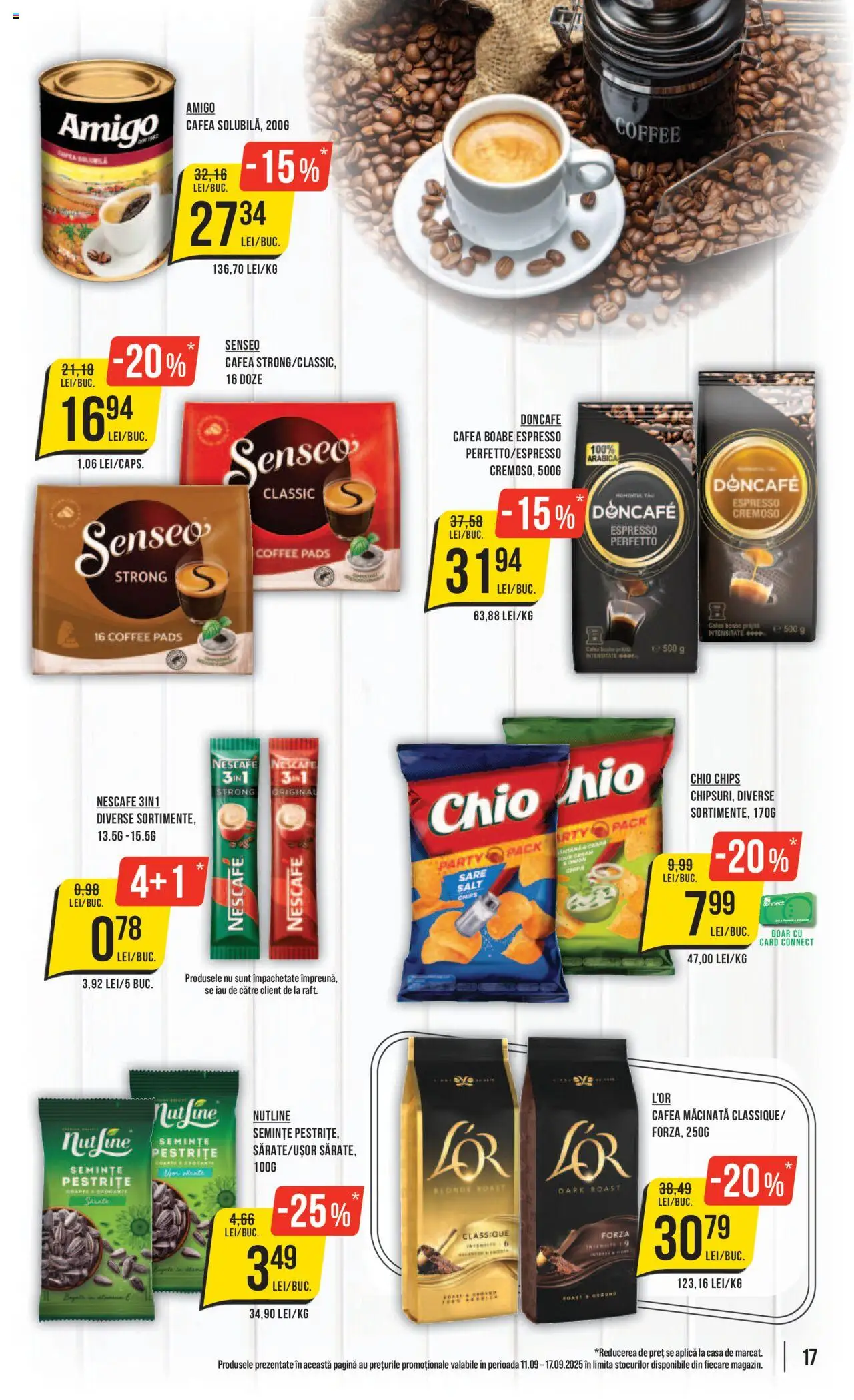 Noul catalog Mega Image – valabil de la 11.09.2025 | Pagină: 17 | Produse: Semințe, Cafea, Sare