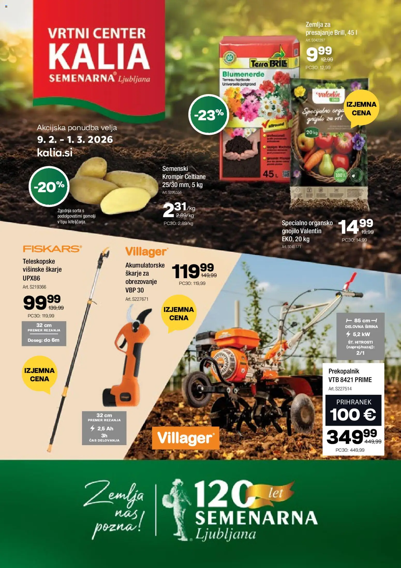 Novi Kalia katalog ponudbe – veljaven od 09.02.2026 | Stran: 1 | Izdelki: Žemlja, Krompir