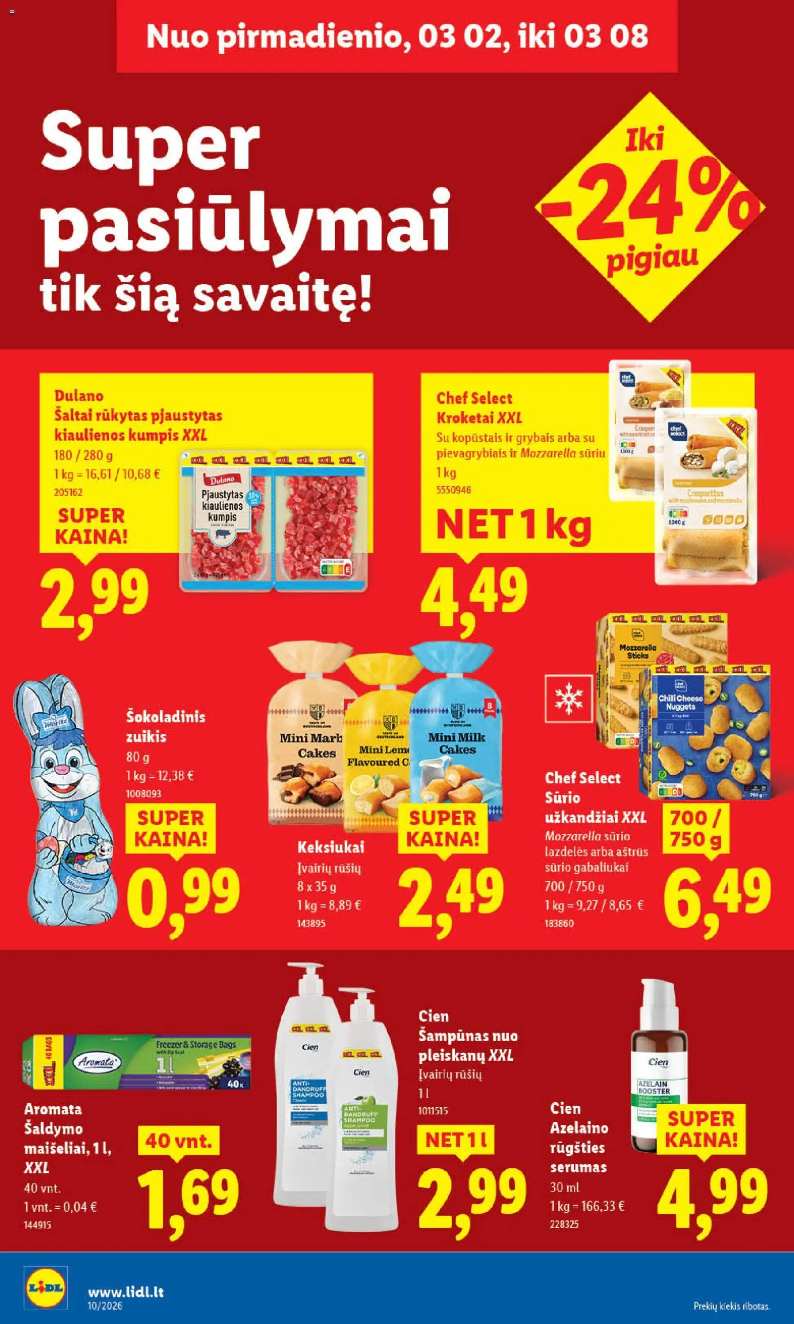 LIDL akcijos nuo 02.03.2026 | Puslapis: 32 | Prekių: Padažas, Makaronai