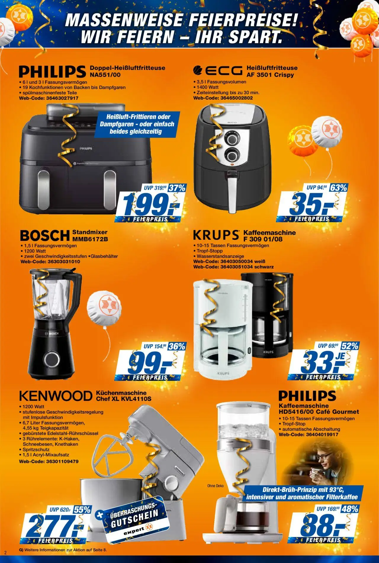 Expert Prospekt 	 – gültig ab 17.10.2025 | Seite: 2 | Produkte: Bosch, Philips, Krups, Kaffeemaschine