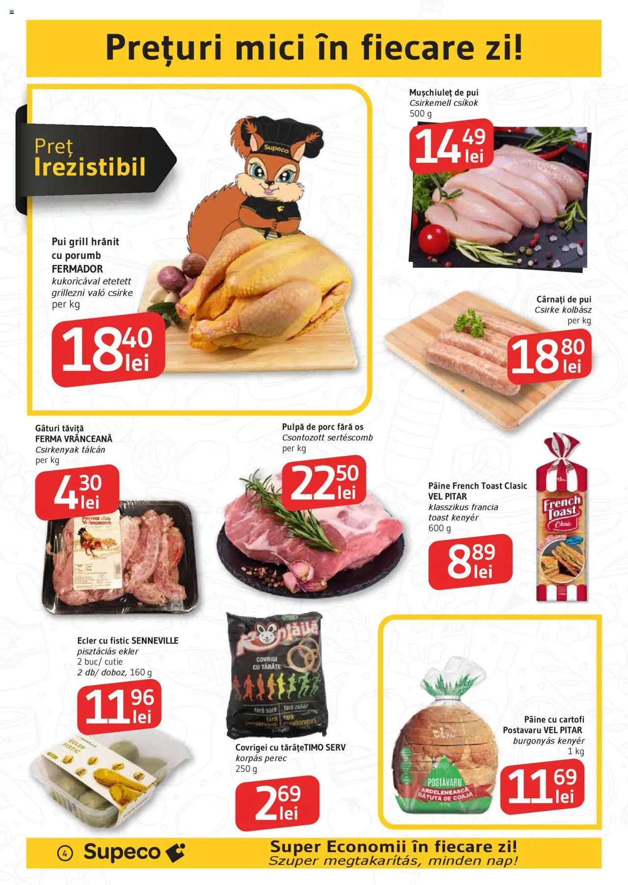Noul catalog Supeco – valabil de la 16.10.2025 | Pagină: 4 | Produse: Grill, Mici, Fistic, Porumb