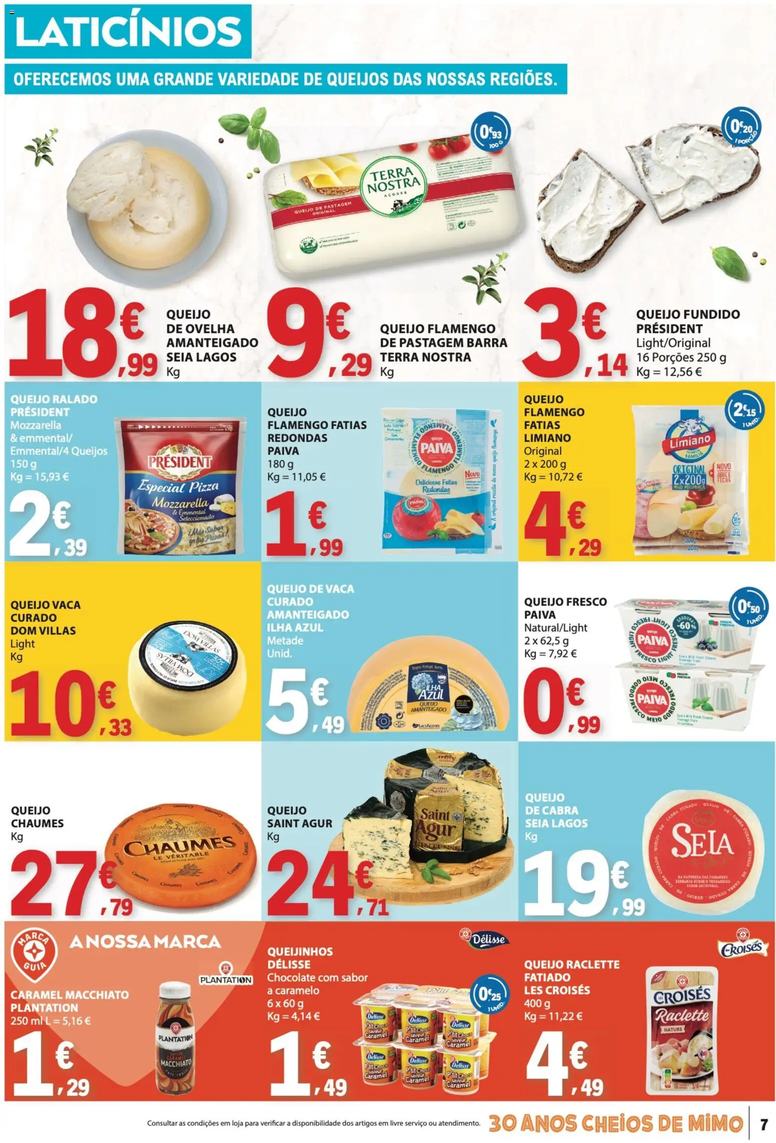 E.Leclerc folheto │ válido de 23.04.2026 | Página: 7 | Produtos: Queijo, Chocolate, Pizza