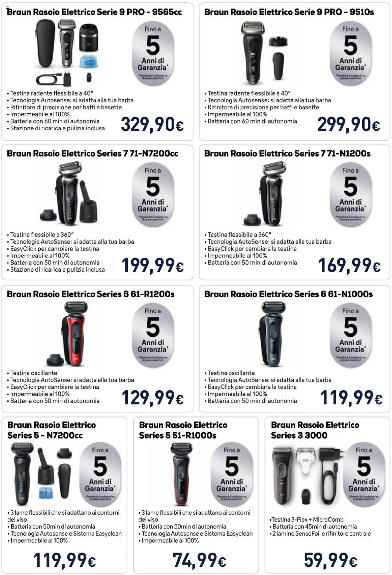 Volantino Unieuro del 01.08.2025 | Pagina: 30 | Prodotti: Rasoio, Rasoio elettrico, Batteria