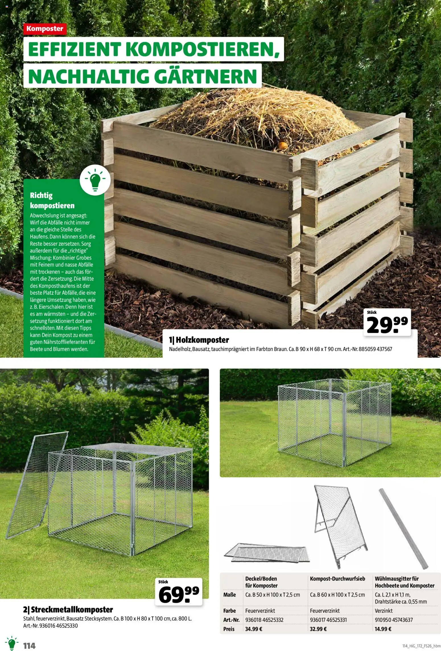 Hagebau Gartengestaltungsortiment – gültig ab 02.03.2026 | Seite: 114 | Produkte: Blumen