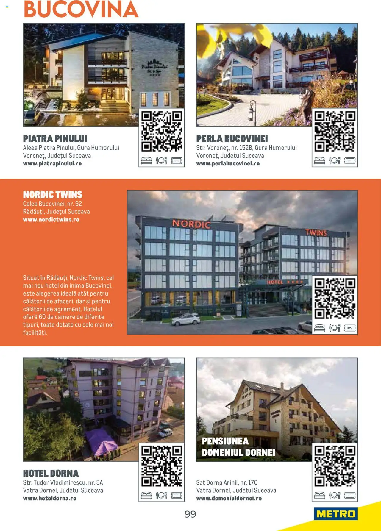 Metro catalog - Ghid de călătorie România – valabil de la 01.08.2025 | Pagină: 99