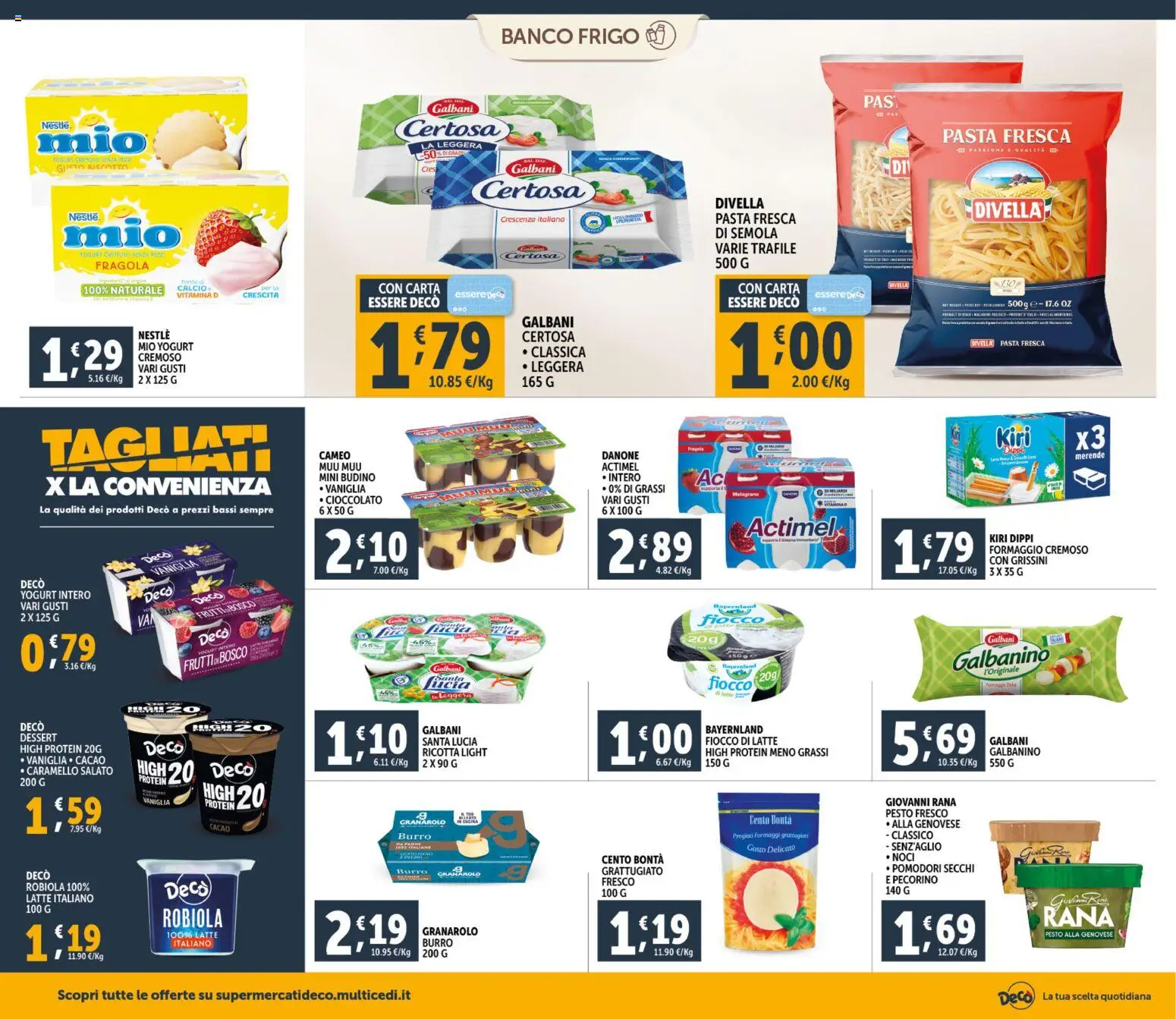 Volantino Decò del 20.01.2026 | Pagina: 10 | Prodotti: Yogurt, Pesto, Grissini, Budino