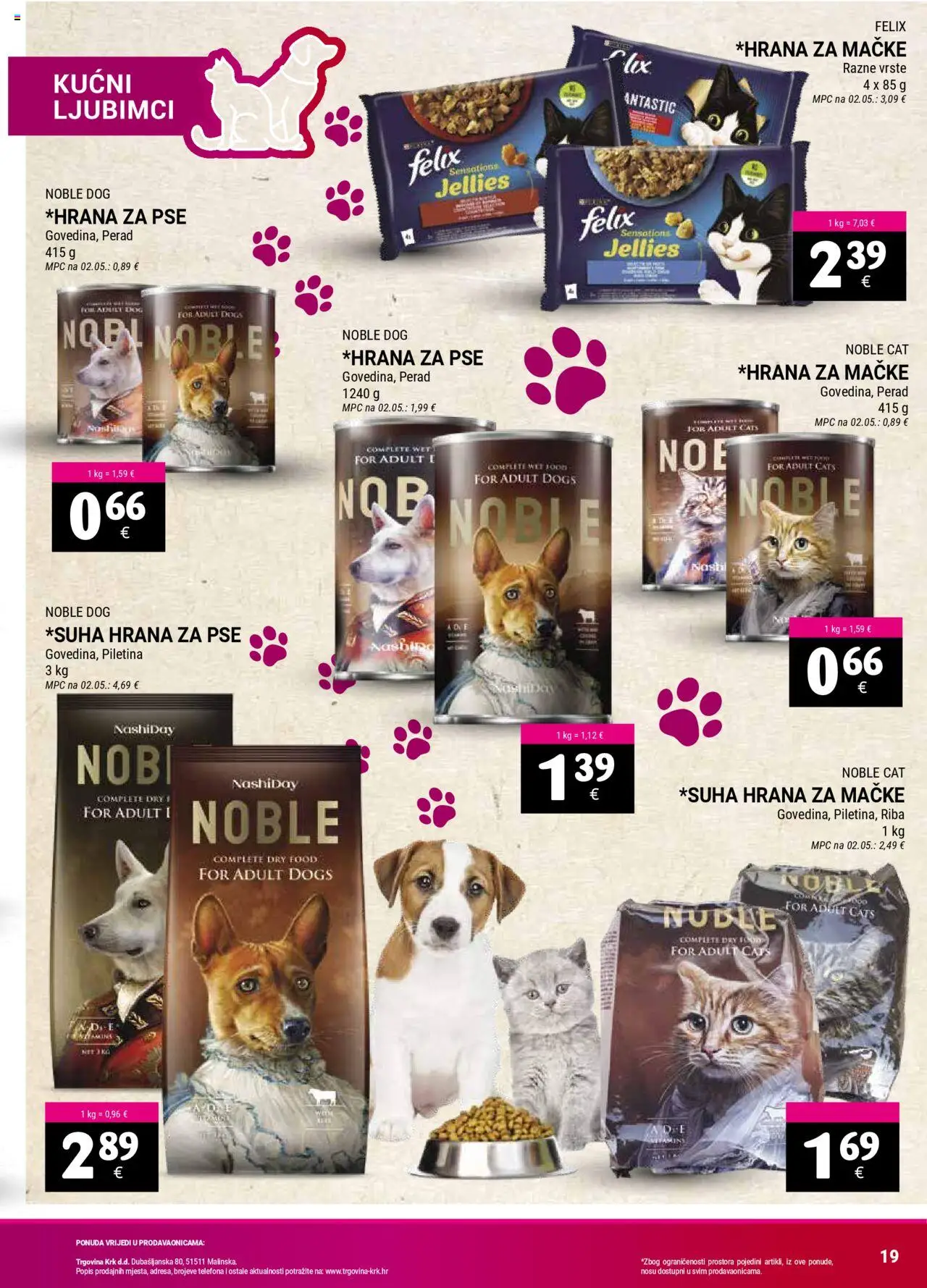 Trgovina Krk katalog | vrijedi od 16.09.2025 | Stranica: 19 | Proizvodi: Piletina, Hrana za pse, Riba, Hrana za mačke