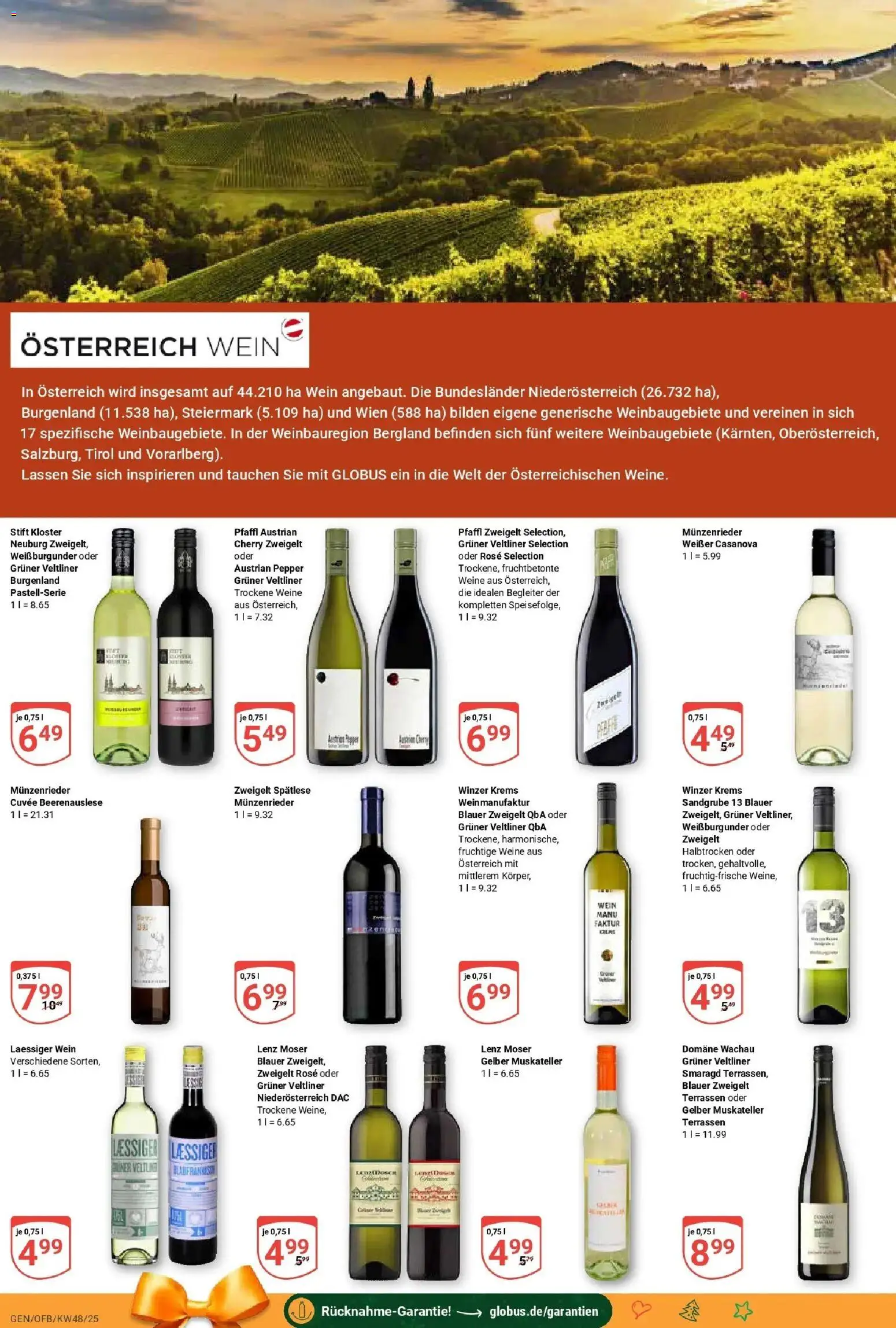 Globus prospekt Gensingen	 – gültig ab 23.11.2025 | Seite: 19 | Produkte: Wein