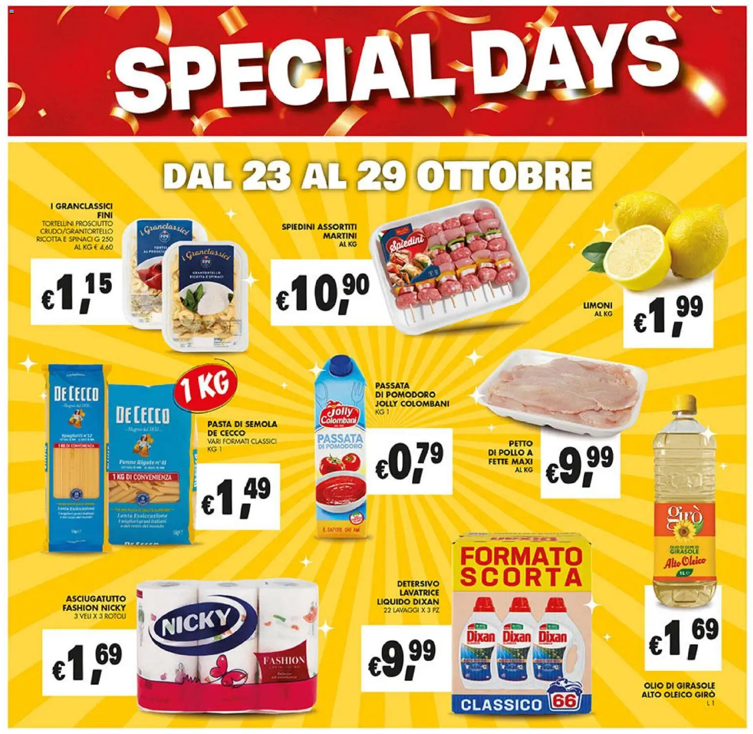 Volantino Coal del 23.10.2025 | Pagina: 26 | Prodotti: Petto di Pollo, Pomodoro, Ricotta, Penne