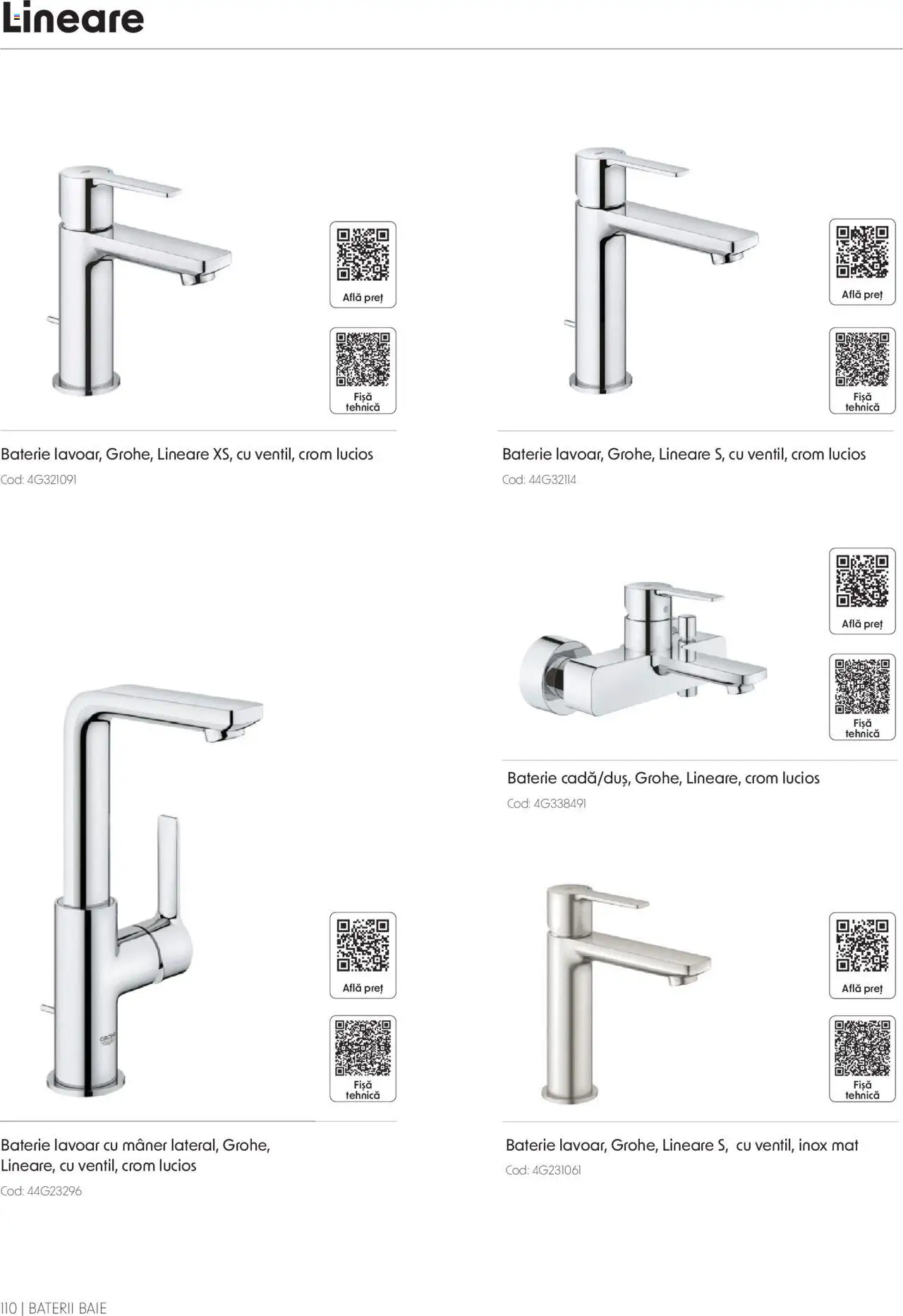 Catalog Romstal – valabil de la 25.11.2024 | Pagină: 110 | Produse: Mâner, Lavoar, Baterie, Baterii