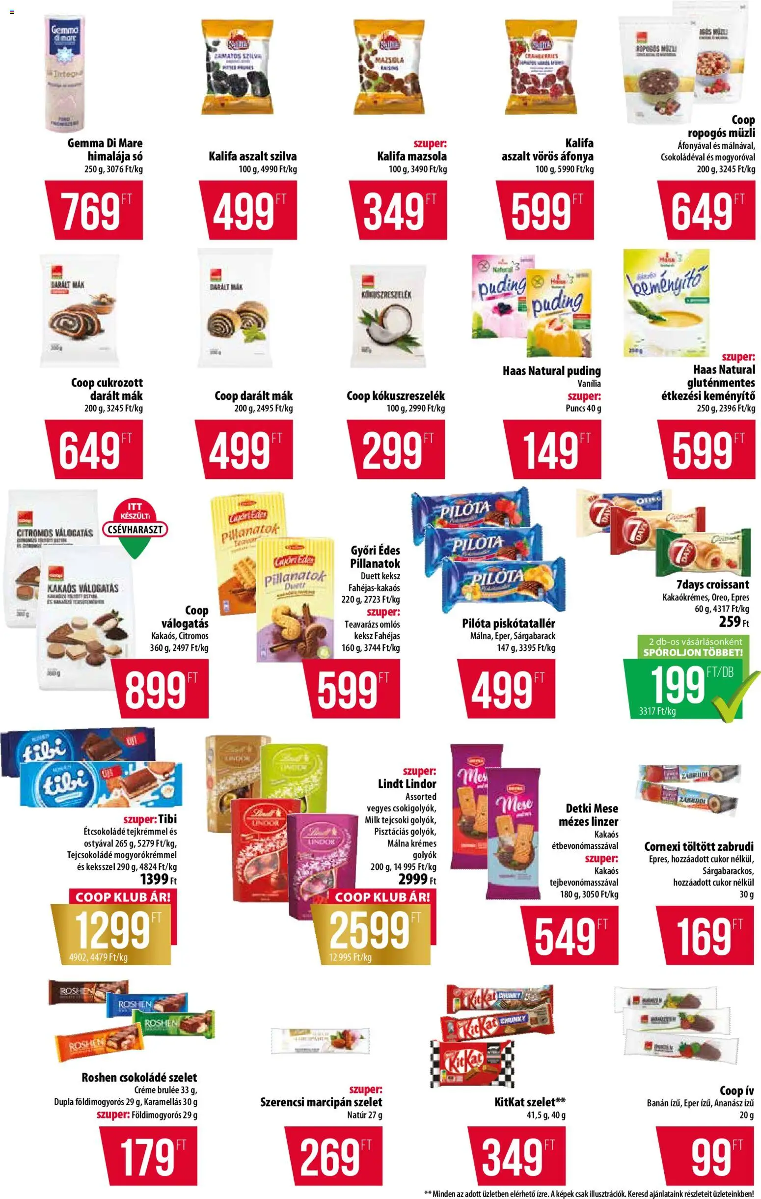 COOP akciós ujság - amely érvényes a következő dátumtól: 02.04.2026 | Oldal: 5 | Termékek: Puding, Croissant, Tejcsokoládé, Mazsola