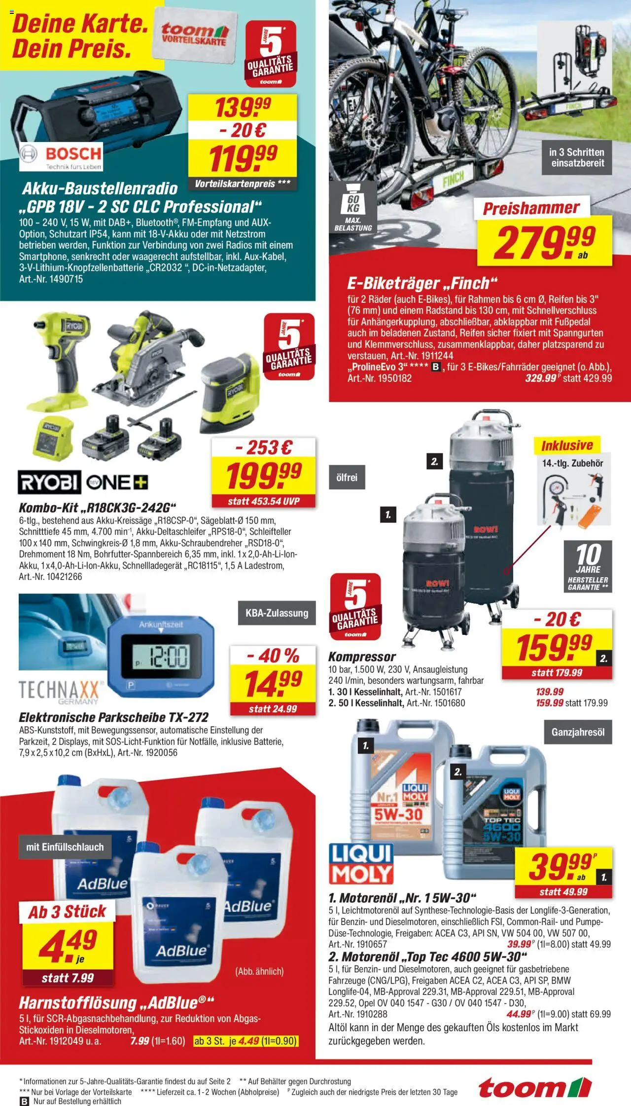 Toom Baumarkt - Prospekt – gültig ab 04.10.2025 | Seite: 5 | Produkte: Top, Bosch