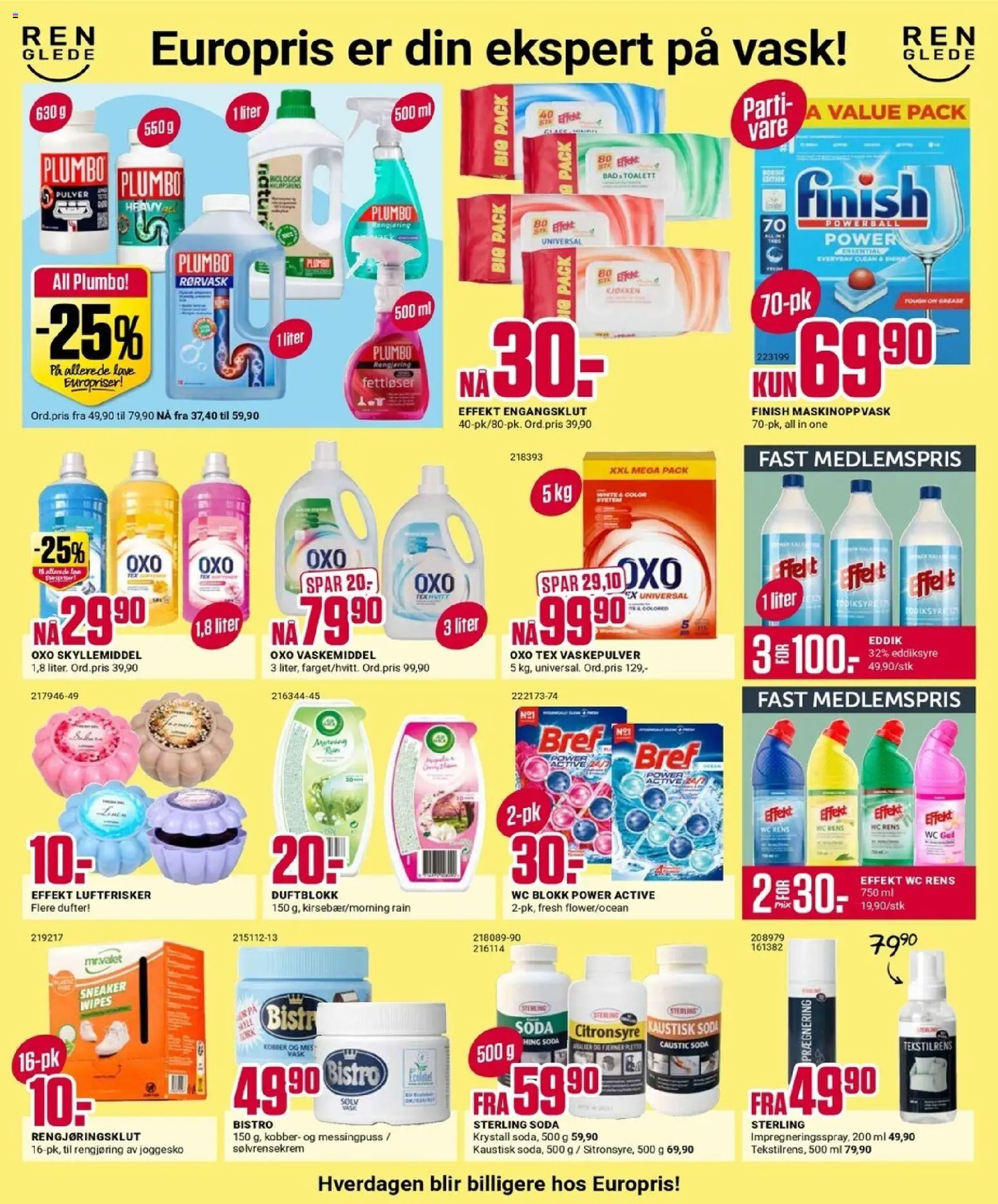 {H1} | Side: 7 | Produkter: Vask, Суміш дитяча, Duftblokk, Odorizant încălțăminte