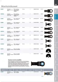 Makita-mainoslehti voimassa 24.03.2026 alkaen | Sivu: 299 | Tuotteet: Monitoimikone, Käsineet