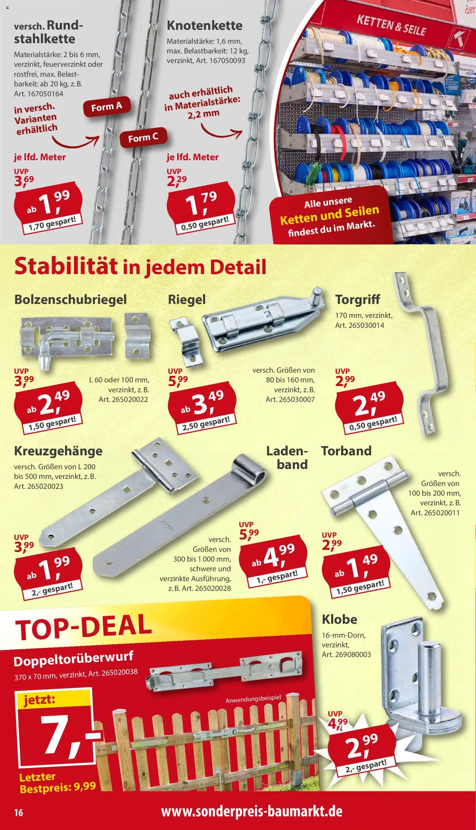 Sonderpreis Baumarkt Prospekt 	 – gültig ab 02.05.2026 | Seite: 16