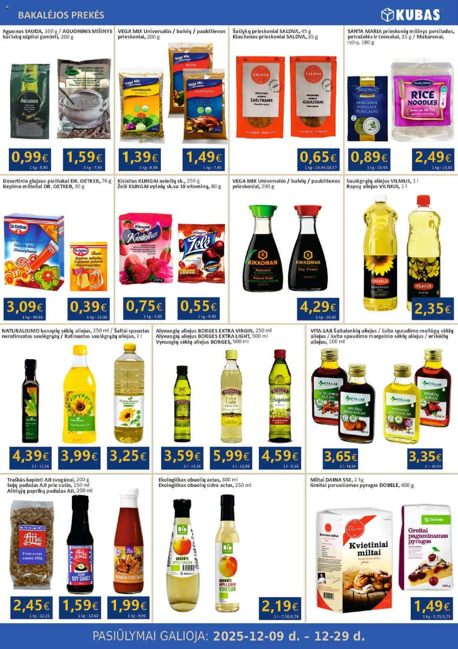 Kubas akcijos nuo 09.12.2025 | Puslapis: 8 | Prekių: Pyragas, Aliejus, Prieskoniai, Padažas