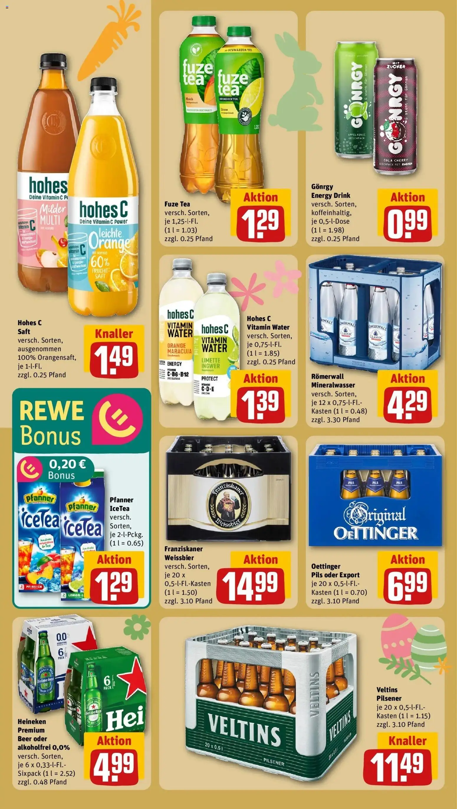 Rewe Prospekt Blankenheim	 – gültig ab 23.03.2026 | Seite: 18 | Produkte: Franziskaner, Pils, Hohes c, Tee