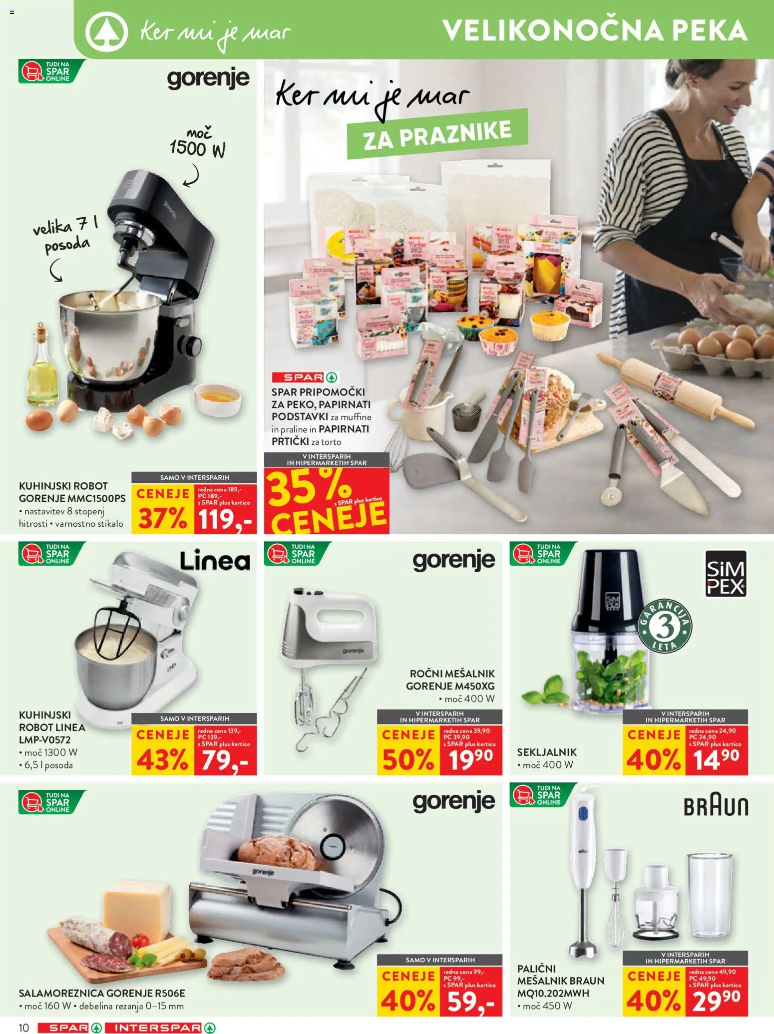 Novi Spar katalog ponudbe – veljaven od 25.03.2026 | Stran: 12 | Izdelki: Mesalnik, Robot