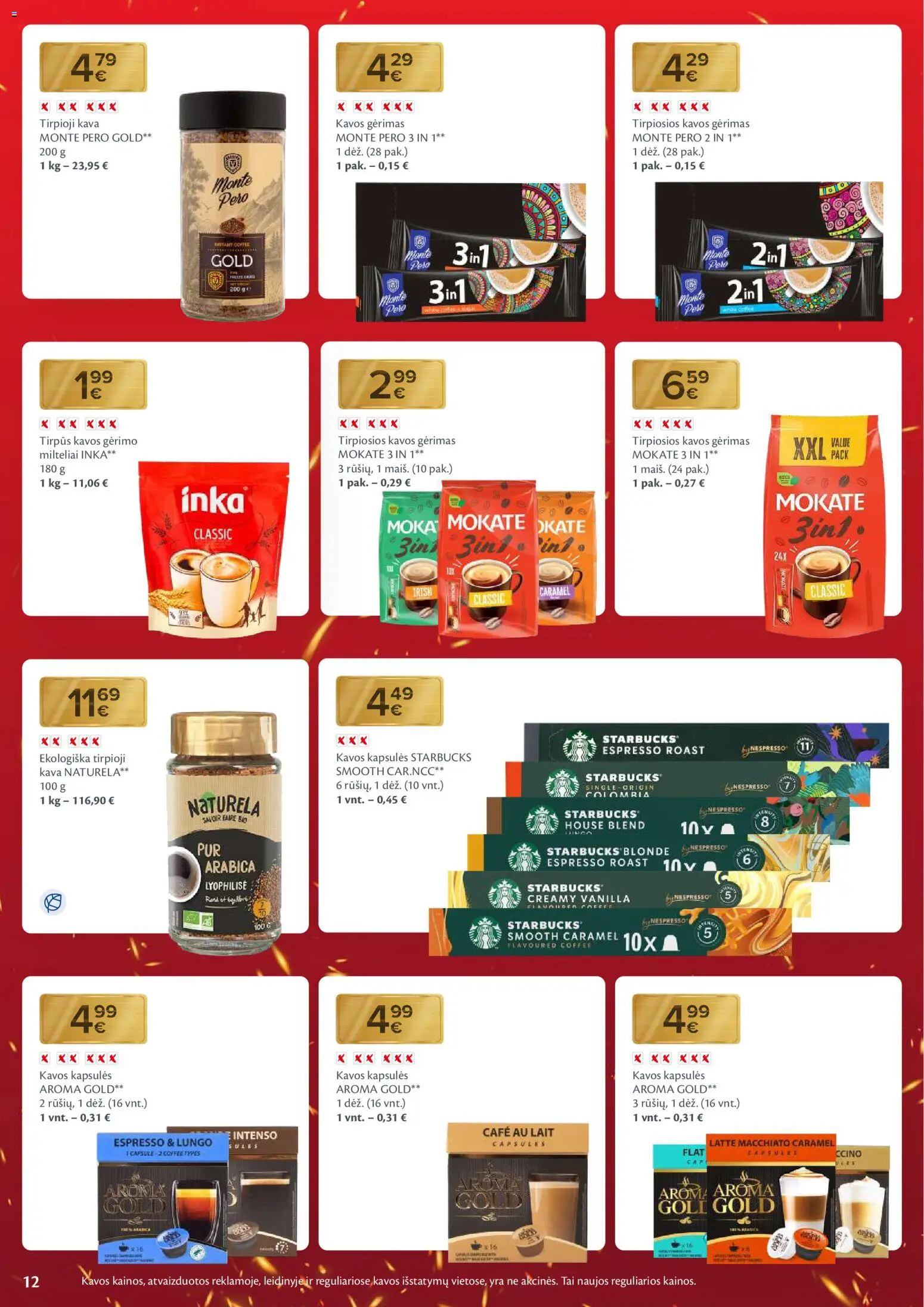 MAXIMA akcijos nuo 20.01.2026 | Puslapis: 12 | Prekių: Tirpioji kava, Kava