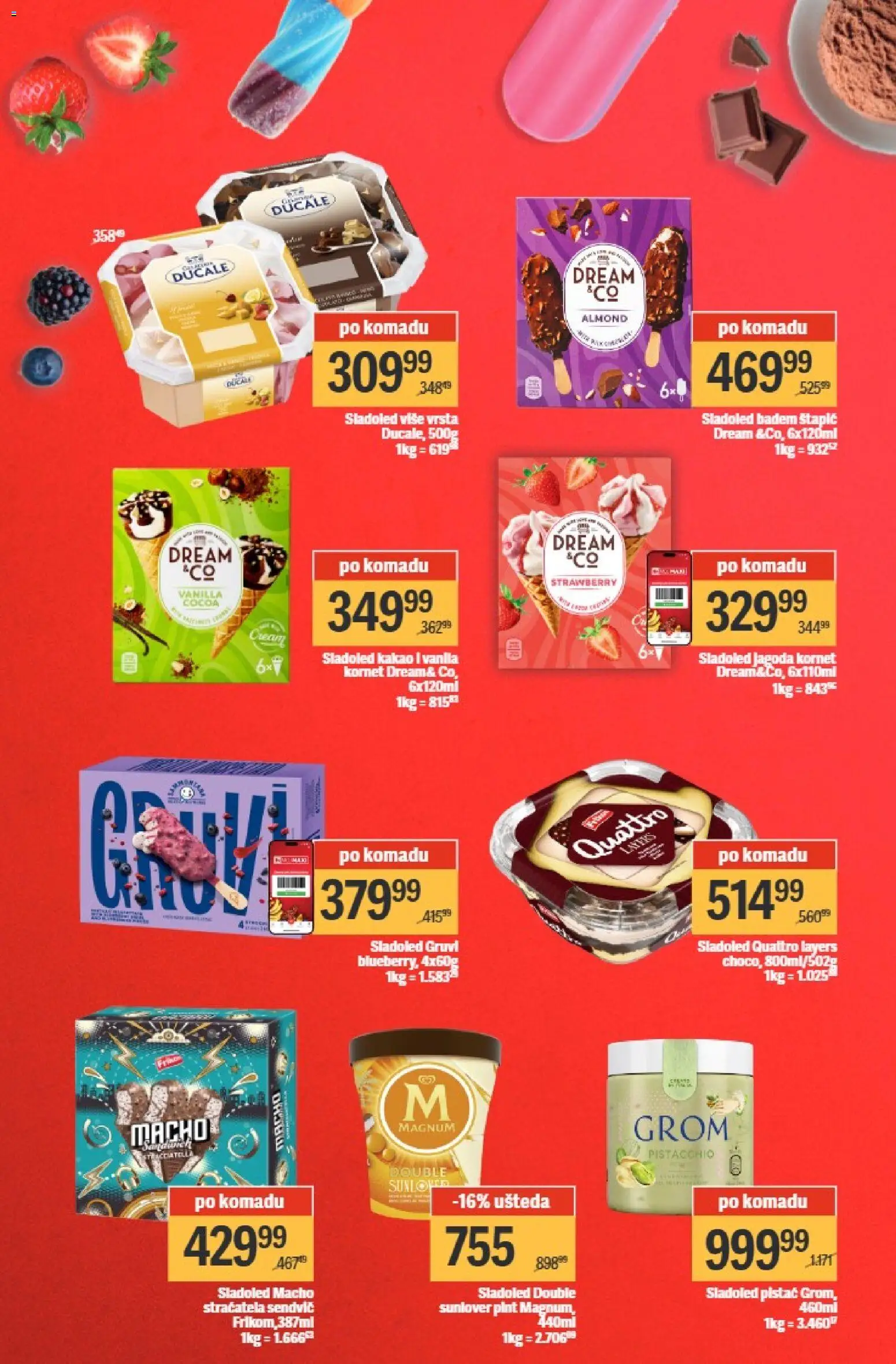 Maxi katalog - važi od 20.04.2026 | Strana: 2 | Proizvode: Badem, Sladoled, Jagoda