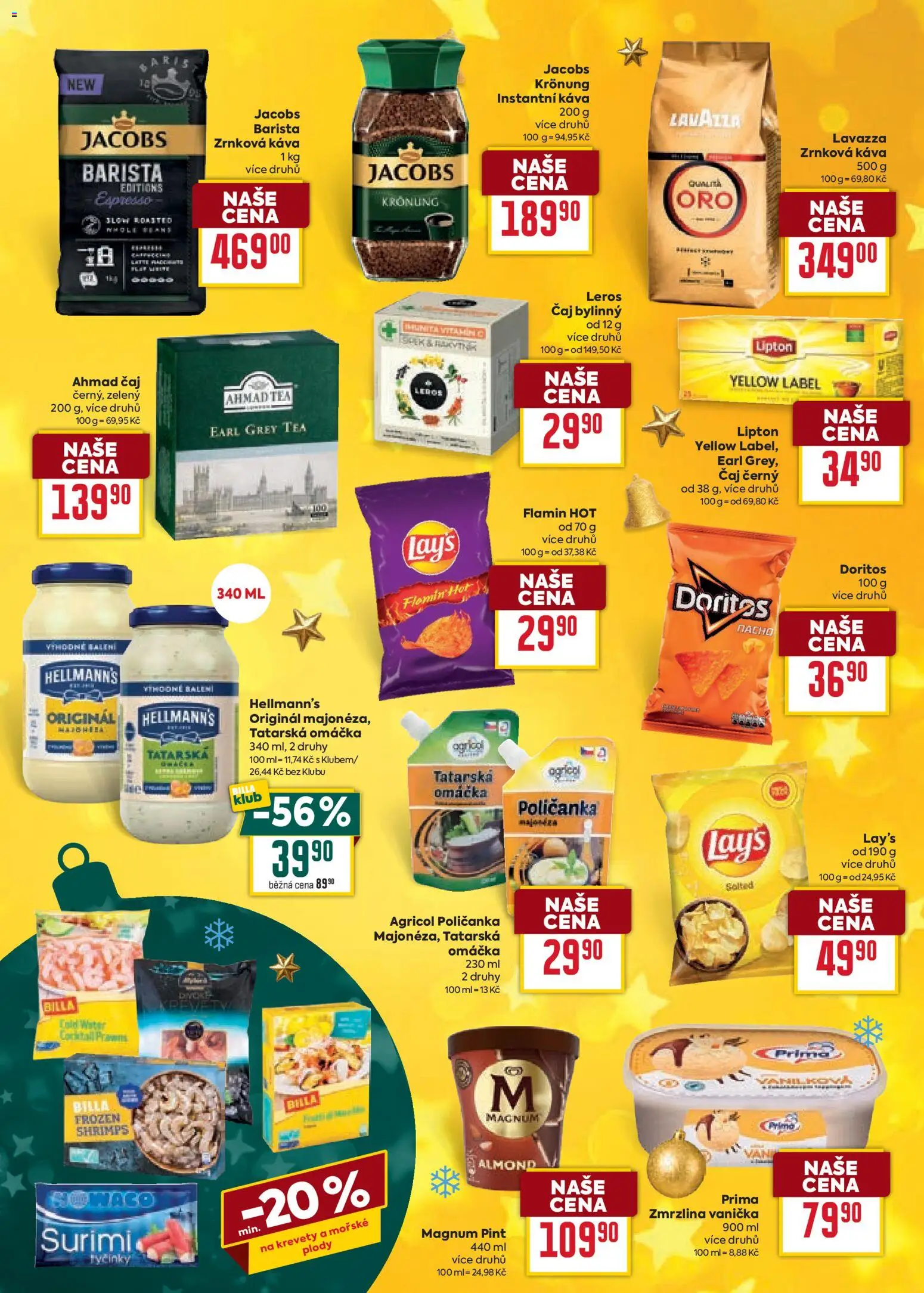 Billa leták - Vánoční nabídka od 12.11.2025 | Strana: 10 | Produkty: Káva, Instantní káva, Lavazza, Tyčinky