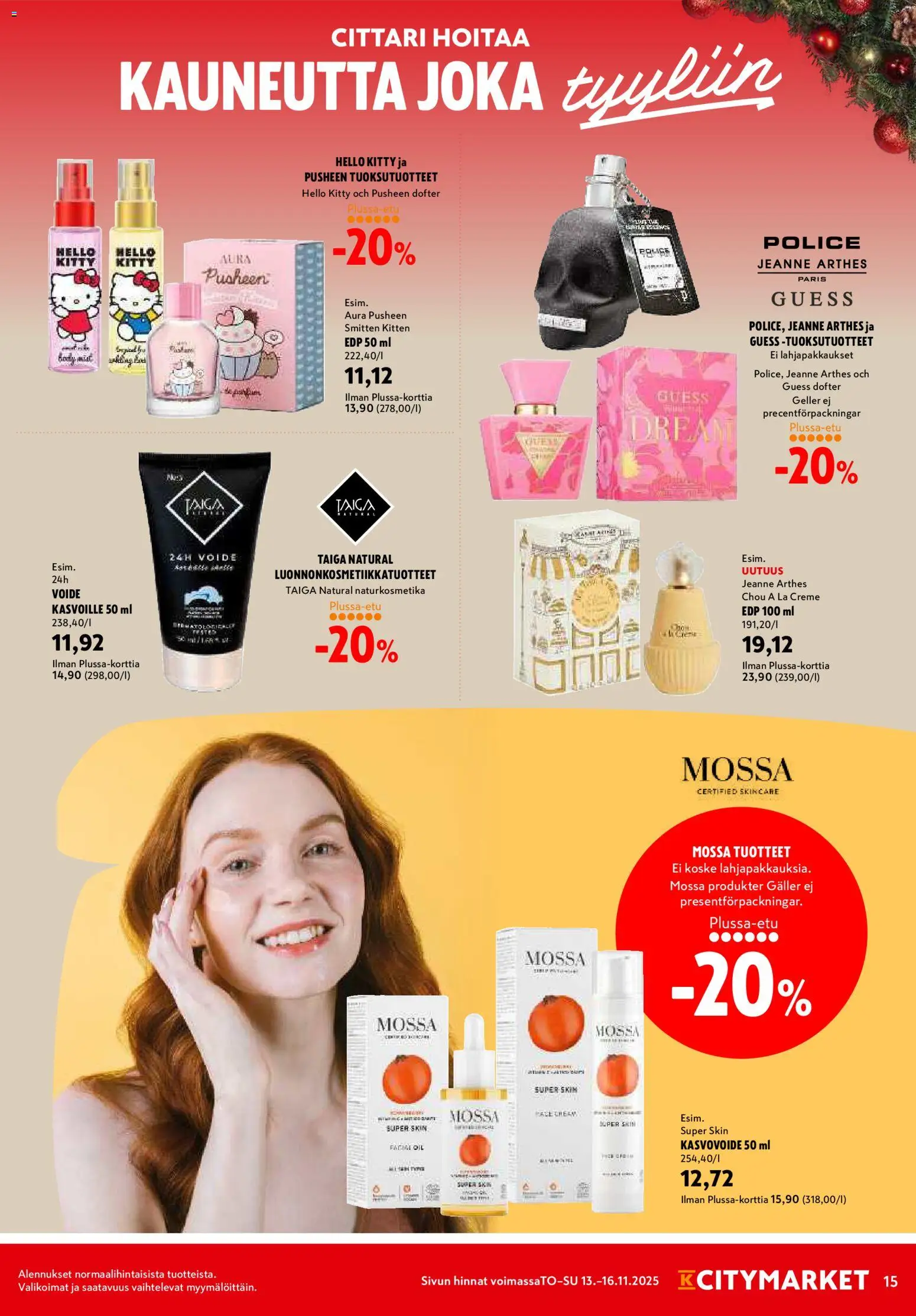 K-Citymarket tarjoukset – voimassa 13.11.2025 alkaen | Sivu: 15 | Tuotteet: Kasvovoide