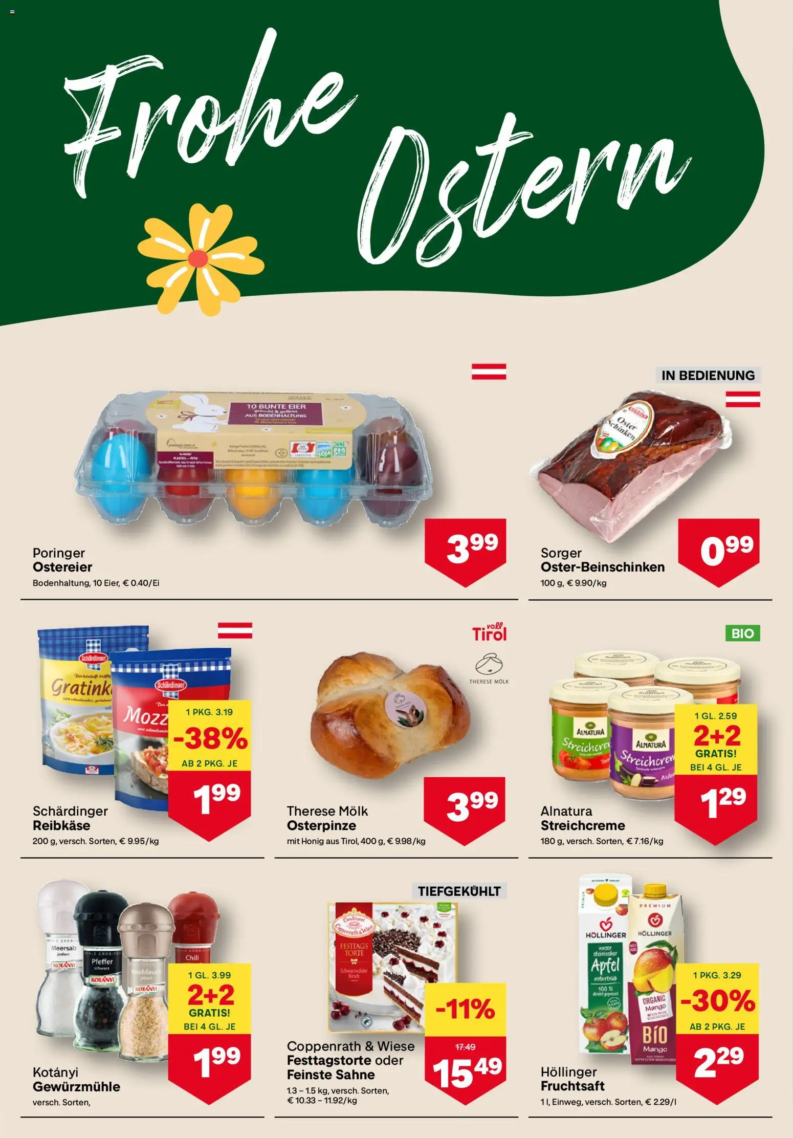 MPREIS Flugblatt gültig ab 26.03.2026 | Seite: 6 | Produkte: Knoblauch, Eier, Schinken, Äpfel