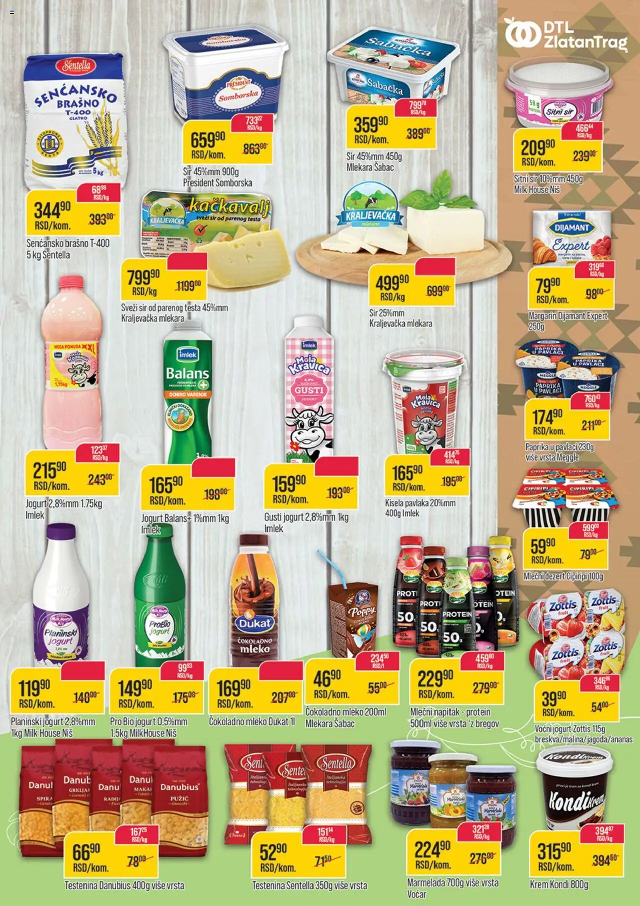 Zlatan Trag katalog - važi od 13.08.2025 | Strana: 5 | Proizvode: Protein, Kisela pavlaka, Margarin, Paprika u pavlaci