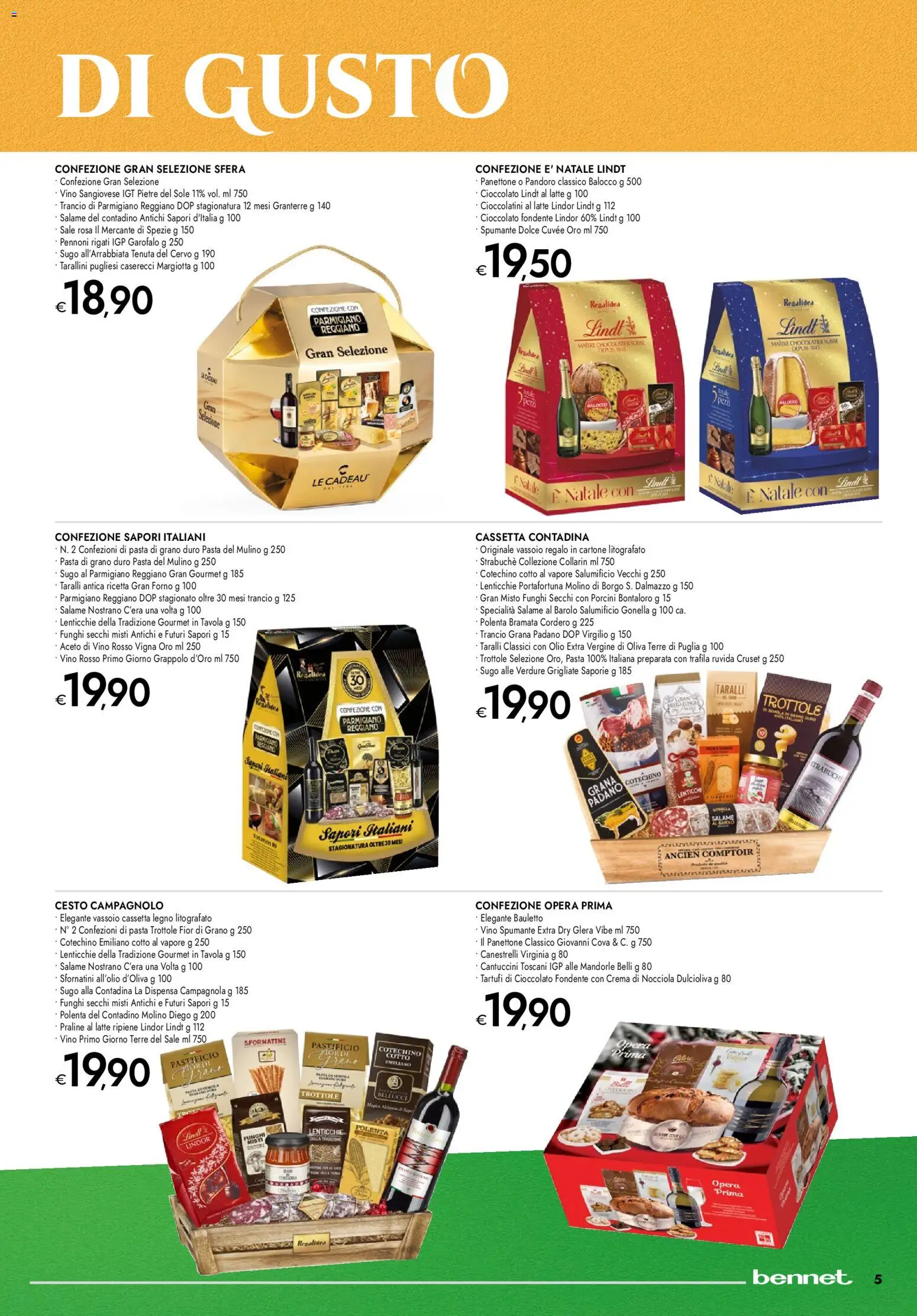 Volantino bennet del 20.11.2025 | Pagina: 5 | Prodotti: Verdure, Olio, Pasta, Sugo
