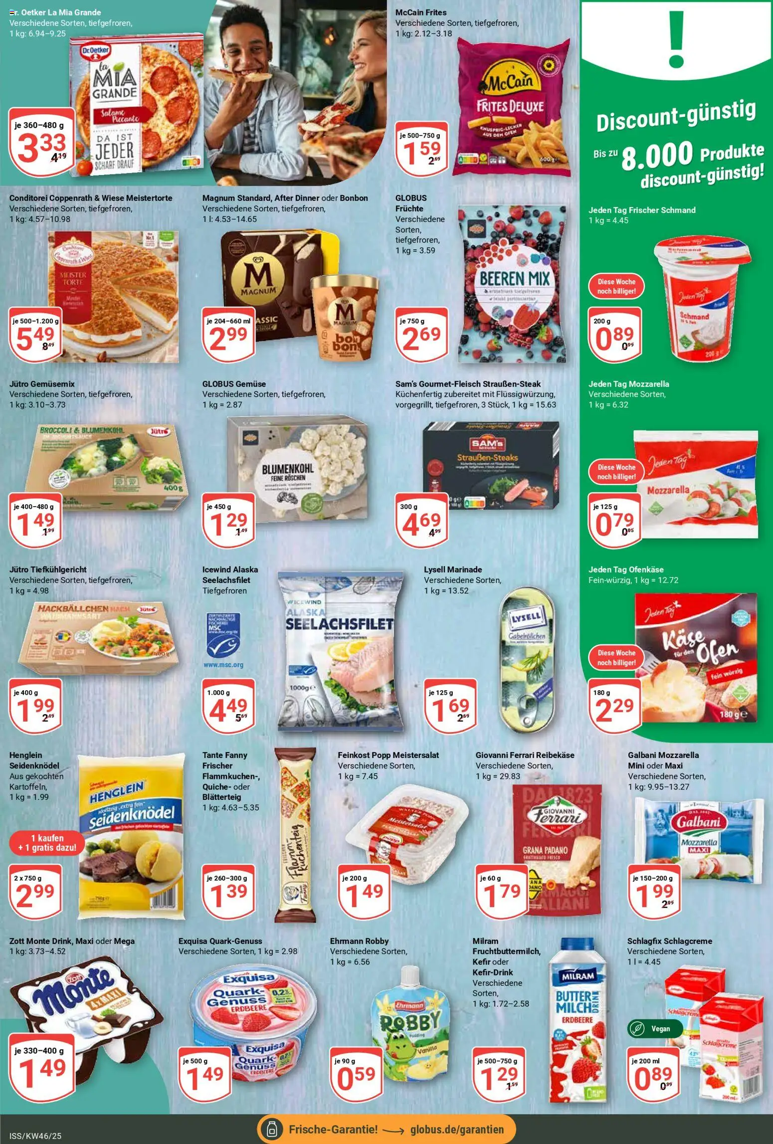 Globus - Black Friday – gültig ab 10.11.2025 | Seite: 8 | Produkte: Quark, Milram, Blumenkohl, Reibekase