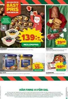 Coop - erbjudanden - Förhandsvisning av reklamblad från butik Coop aktuell från 15.12.2025 | Sida: 12 | Produkter: Cheddar, Sill, Ost, Bröd