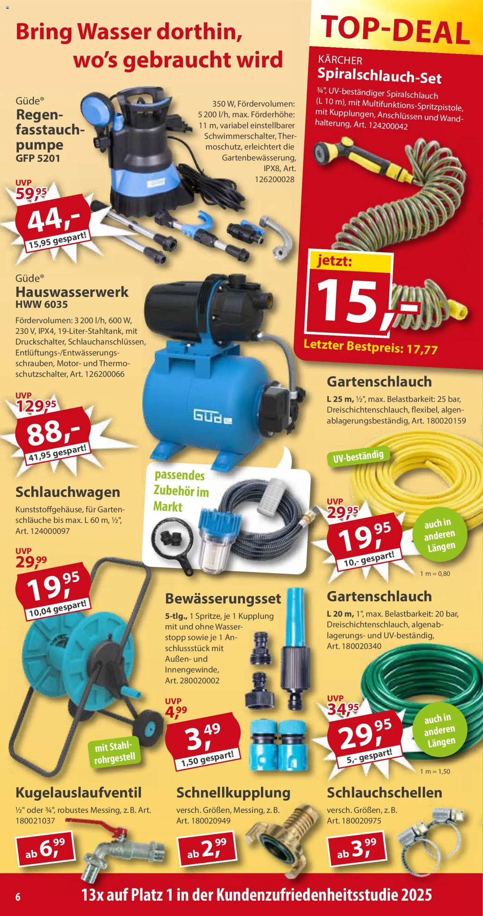 Sonderpreis Baumarkt Prospekt 	 – gültig ab 11.04.2026 | Seite: 6 | Produkte: Wasser