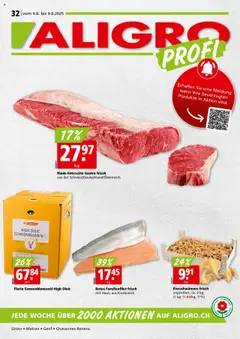 Vorschau von dem Prospekt - Aligro Aktionen - Chavannes, Matran, Genf, Sitten ab 04.08.2025